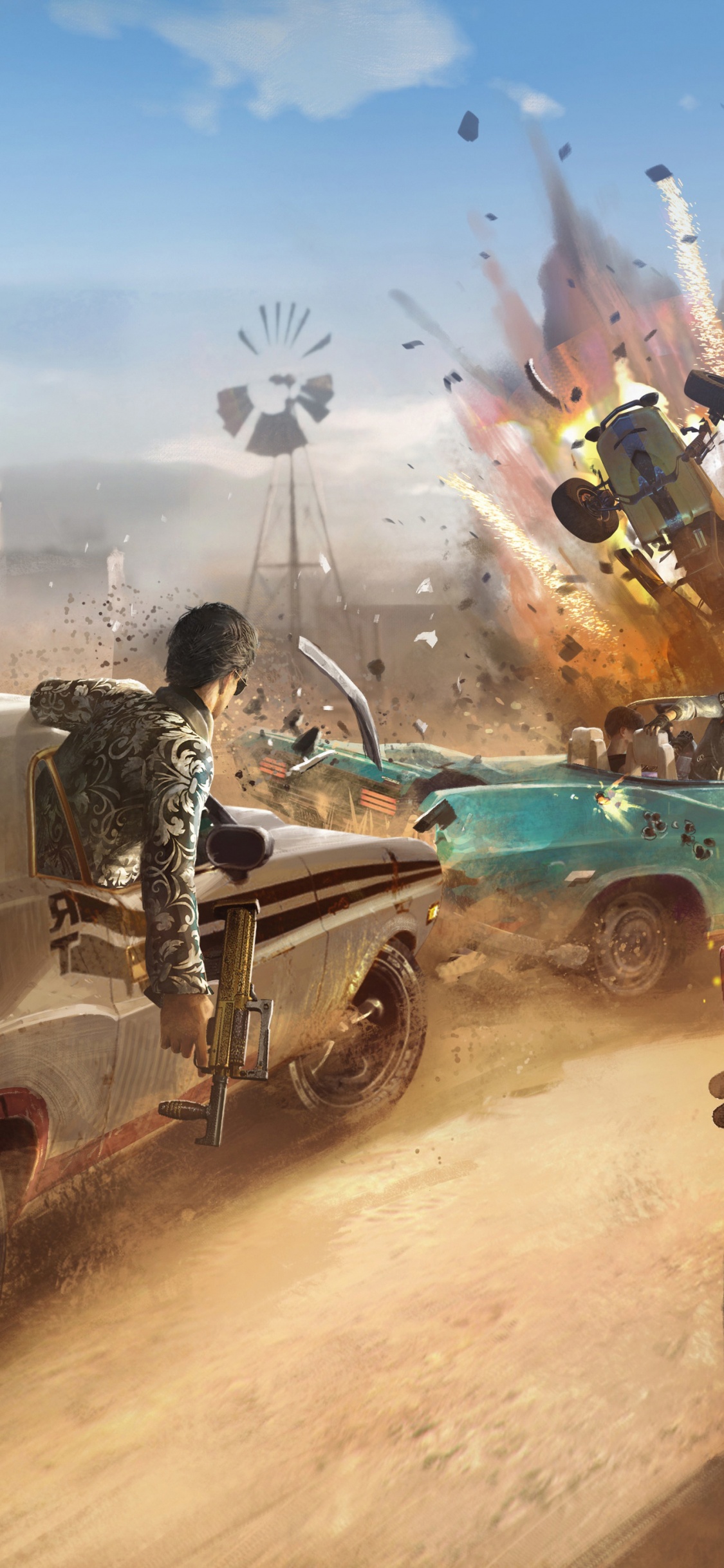 PUBG, Pneu, Roue, Automobile Pneu. Wallpaper in 1125x2436 Resolution