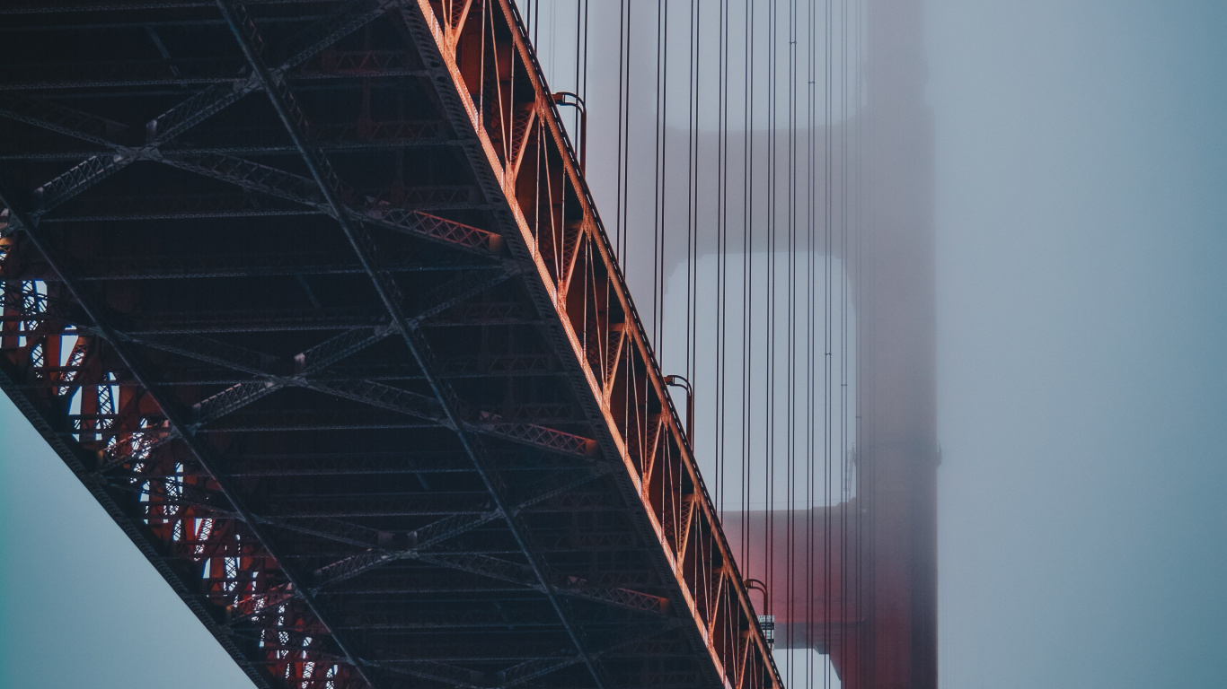Golden Gate Bridge, Baker Beach, Brücke, Natur, George-Washington-Brücke. Wallpaper in 1366x768 Resolution