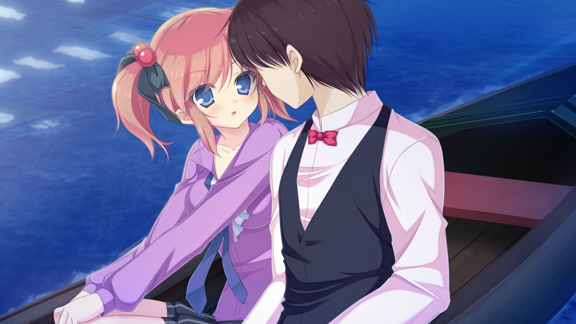 Personnage D'anime Masculin Aux Cheveux Bruns. Wallpaper in 1920x1080 Resolution