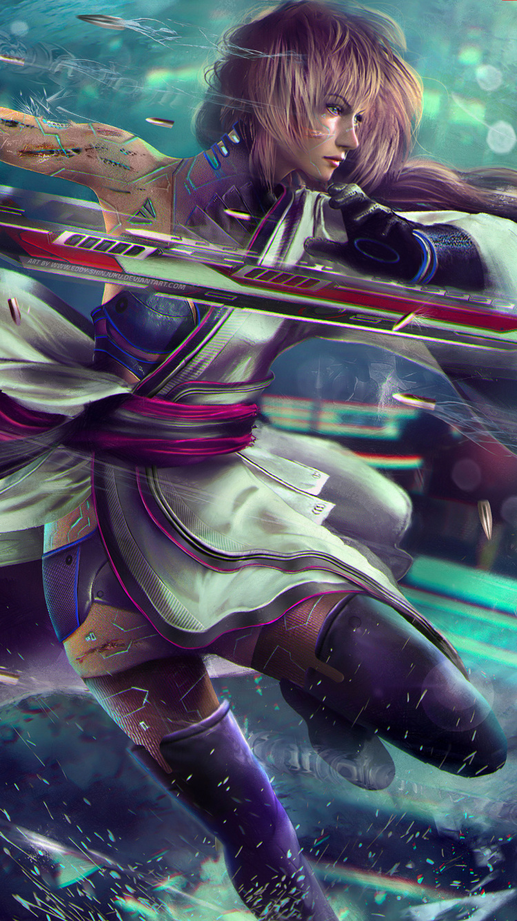 Final Fantasy Xiii, Blitz, Cyberpunk 2077, Final Fantasy Xv, Tifa Lockhart. Wallpaper in 750x1334 Resolution