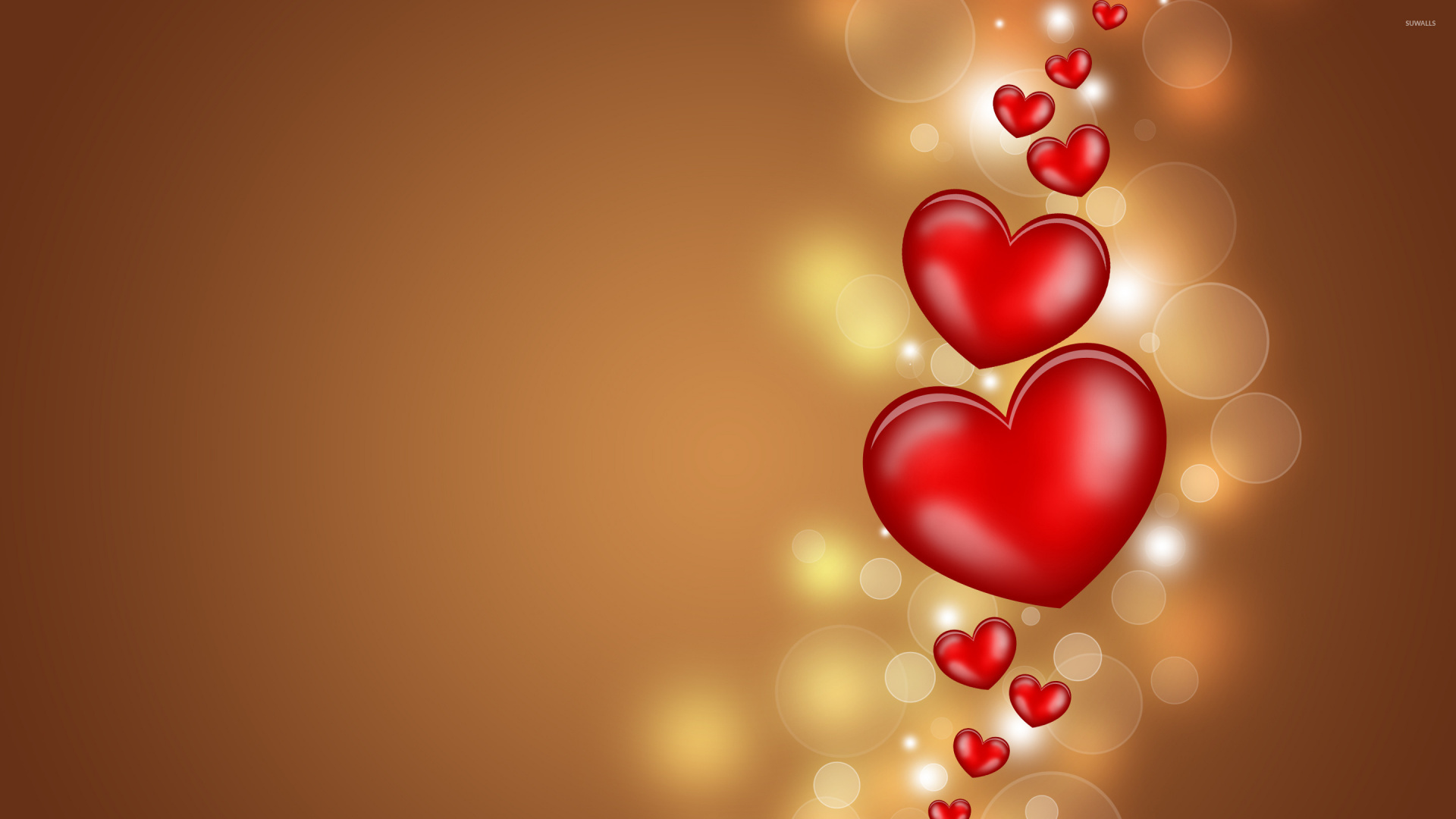 Morning, Heart, Red, Valentines Day, Love. Wallpaper in 1920x1080 Resolution