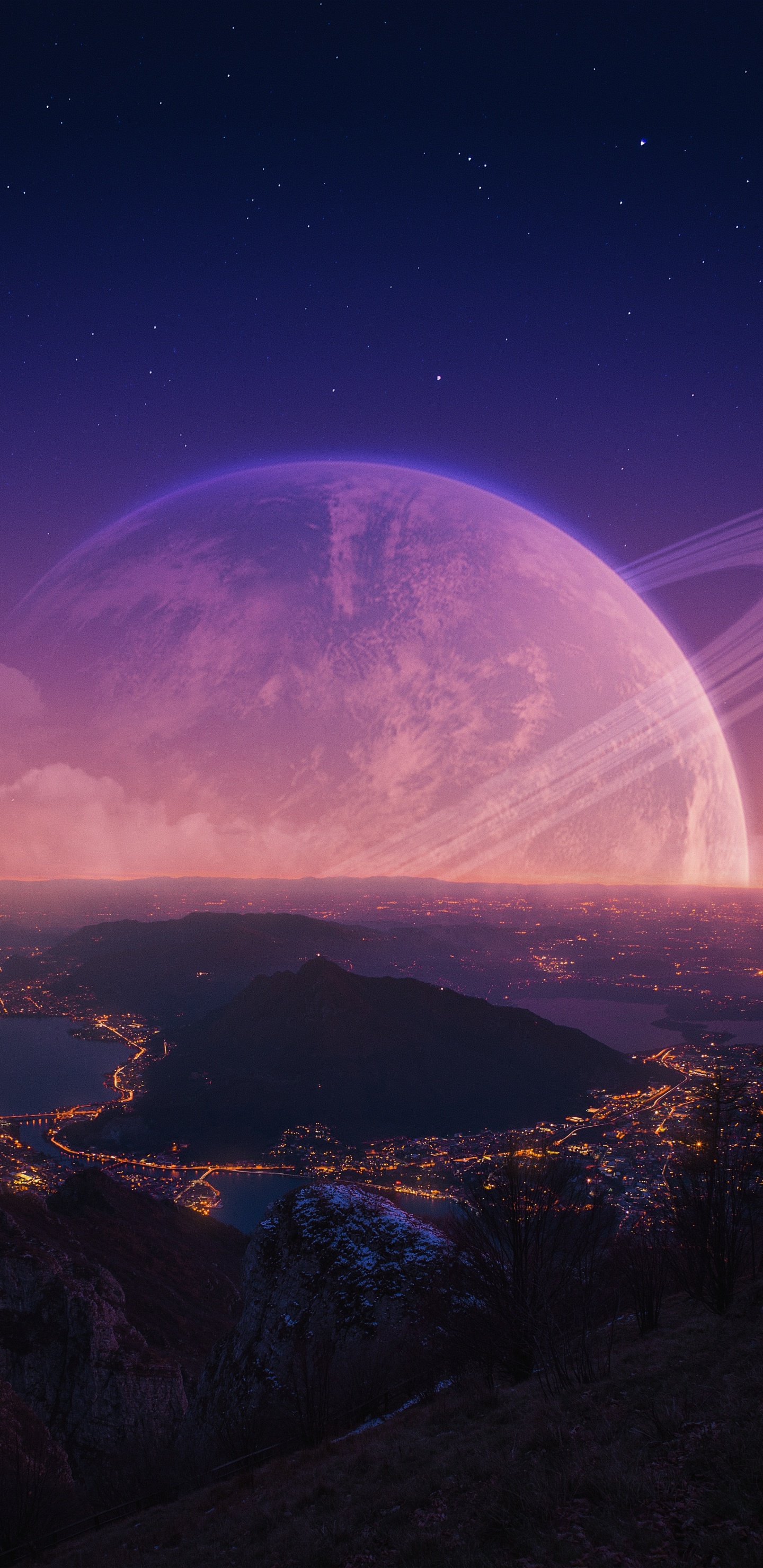 Lumière, Atmosphère, Paysage Naturel, Objet Astronomique, Horizon. Wallpaper in 1440x2960 Resolution