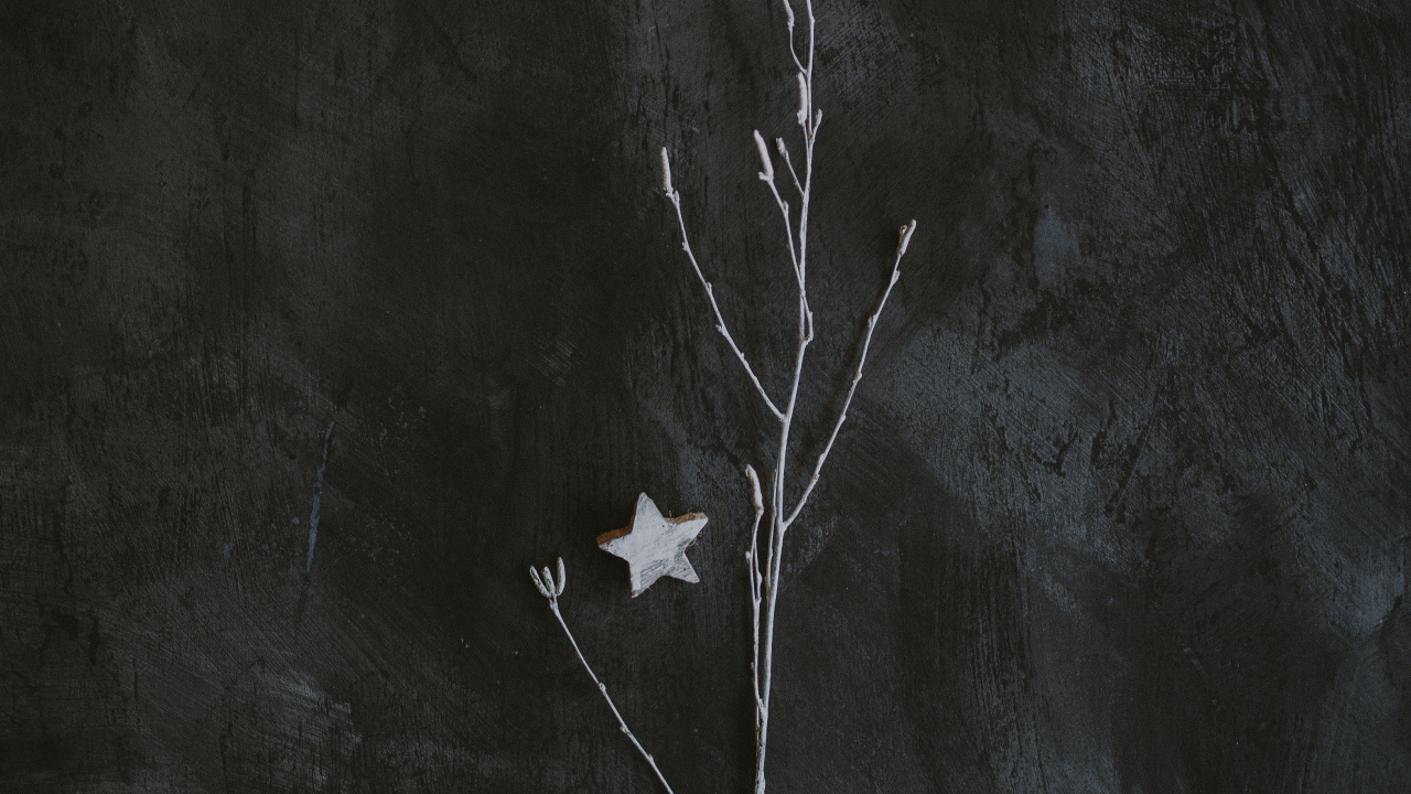 Weißes Ahornblatt Auf Weißem Textil. Wallpaper in 1280x720 Resolution