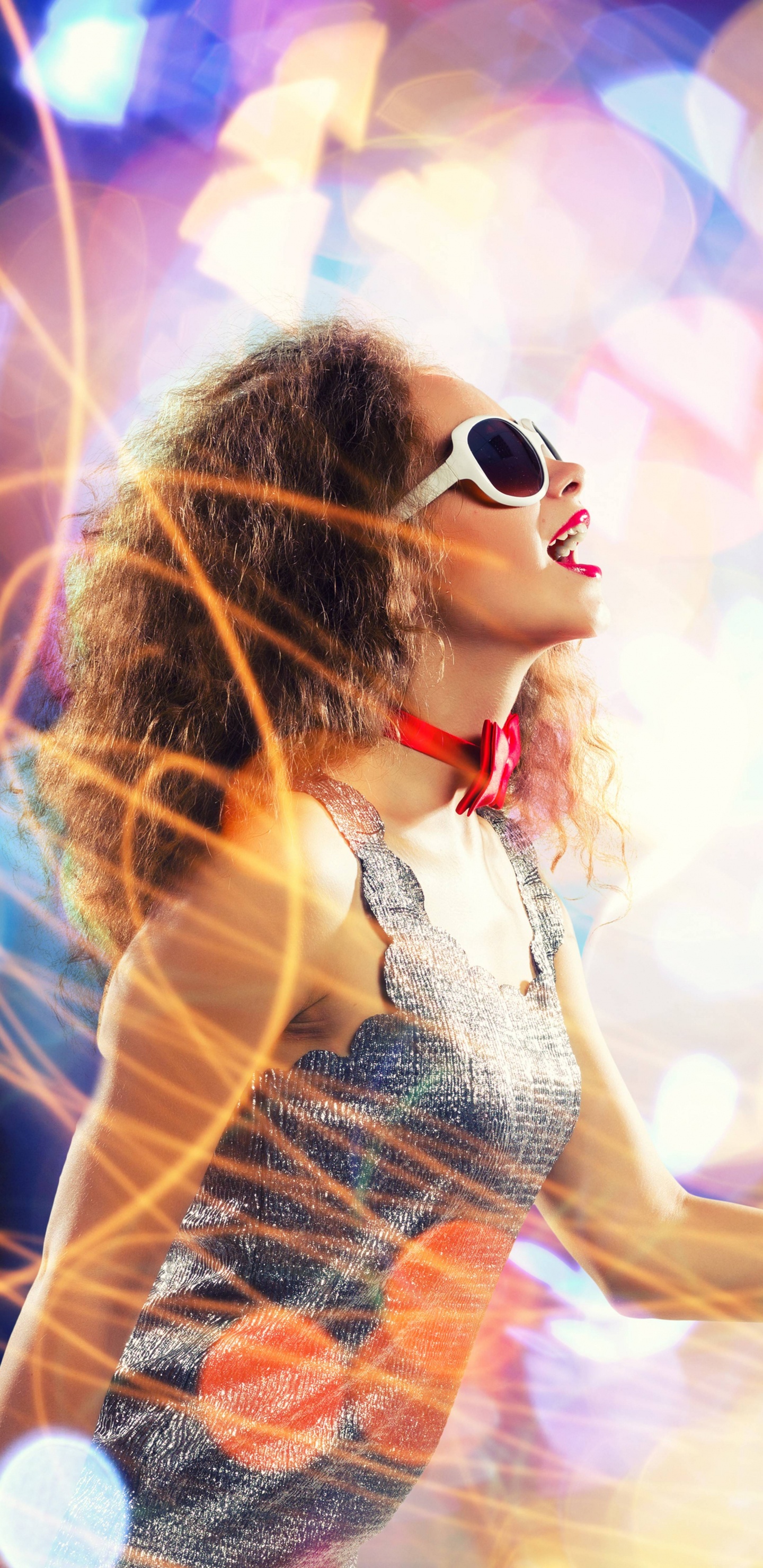 Microphone, Fun, Performance, Event, Happiness. Wallpaper in 1440x2960 Resolution