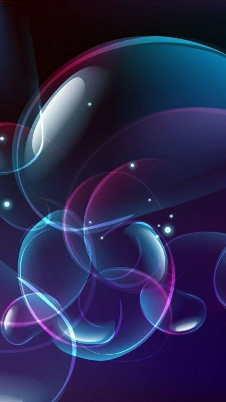 Purple and Pink Heart Illustration. Wallpaper in 750x1334 Resolution