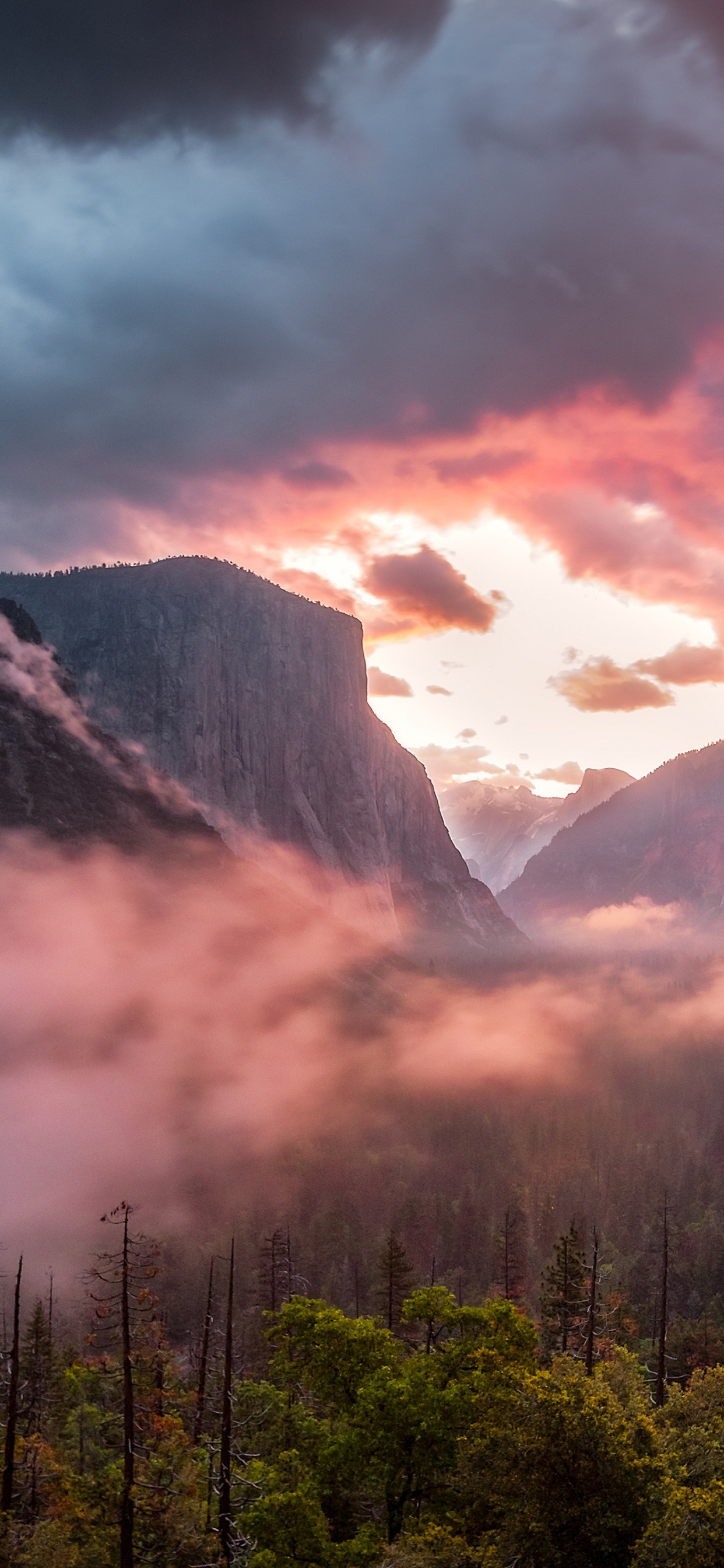 Yosemite Valley, El Capitan, Cloud, Mountain, Atmosphere. Wallpaper in 1242x2688 Resolution