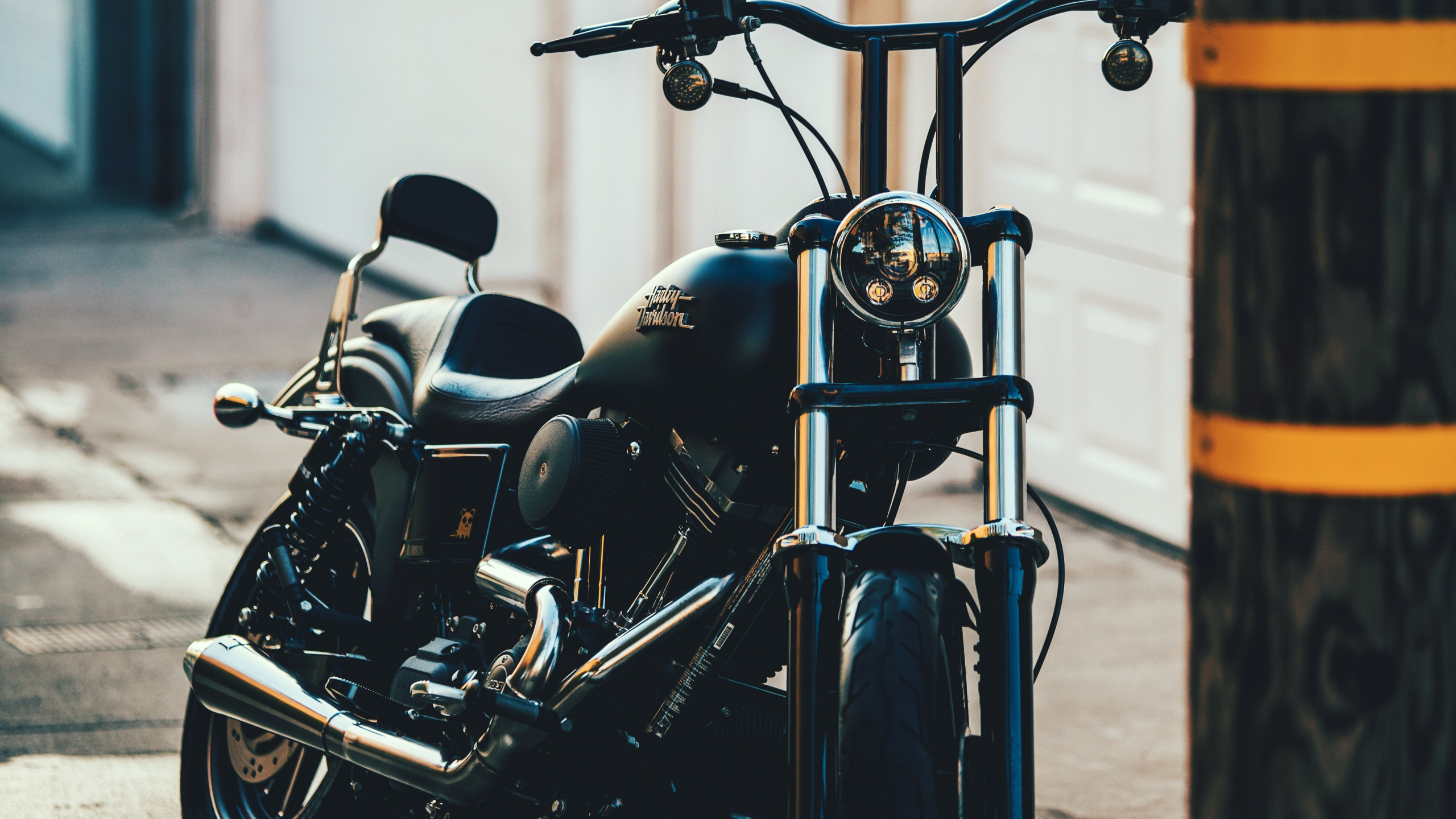 Moto Cruiser Noir et Argent. Wallpaper in 2560x1440 Resolution