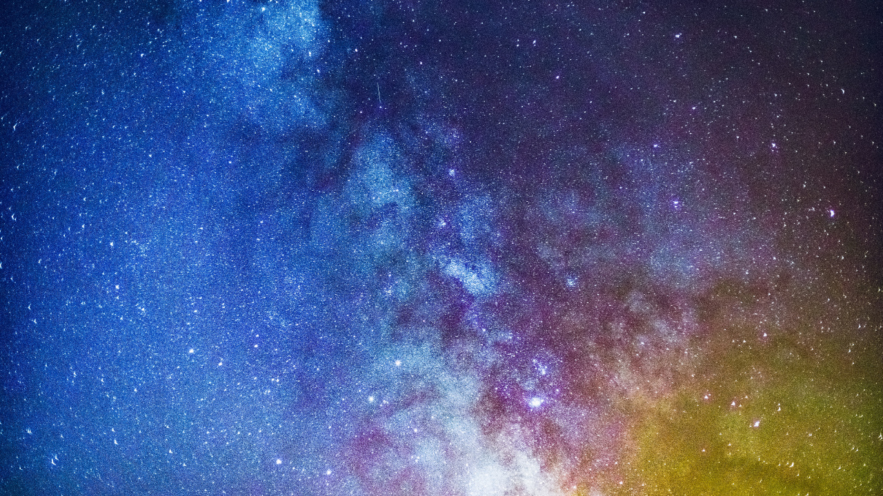 Cielo Nocturno Estrellado Azul y Marrón. Wallpaper in 1280x720 Resolution