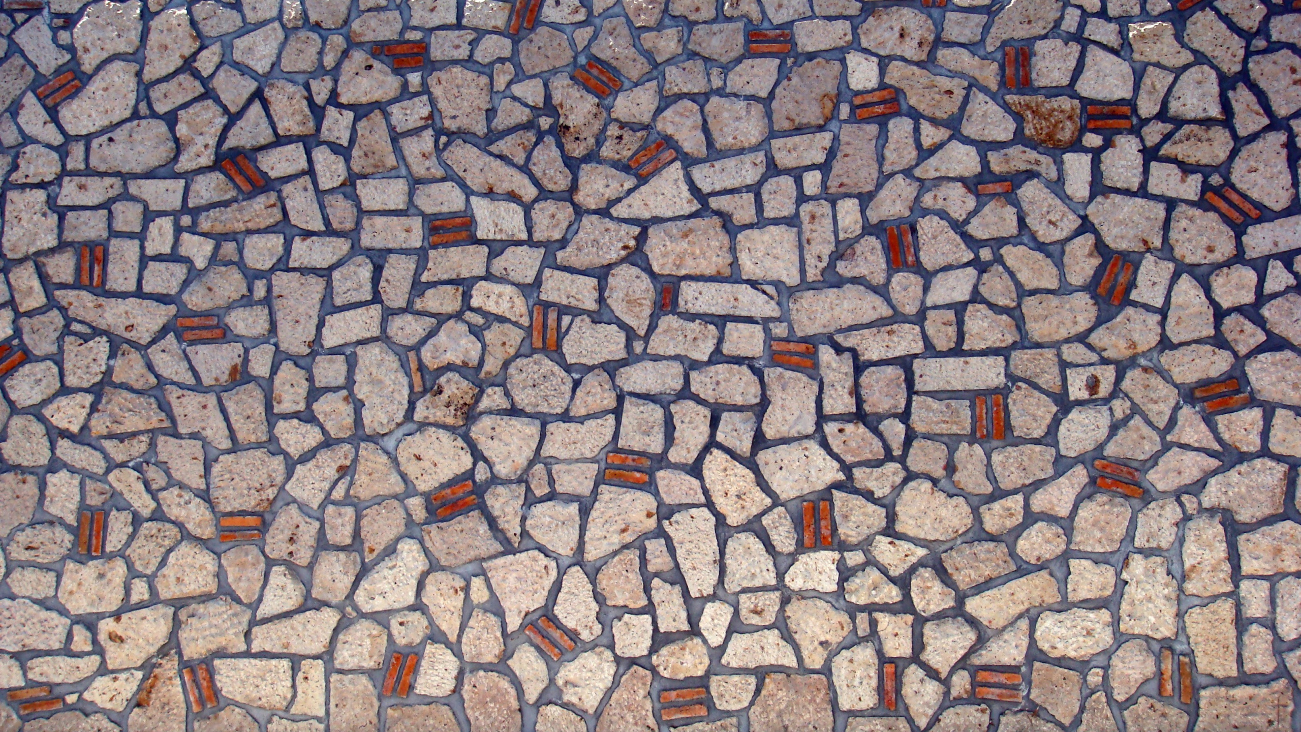 Mur de Briques Blanches et Brunes. Wallpaper in 2560x1440 Resolution