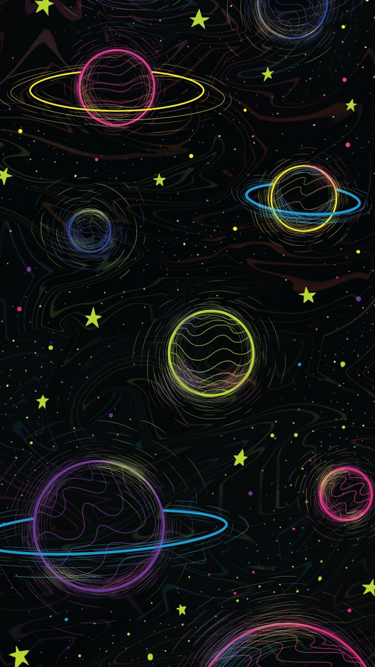 Arte, Luz, Naturaleza, Objeto Astronómico, Ciencia. Wallpaper in 750x1334 Resolution