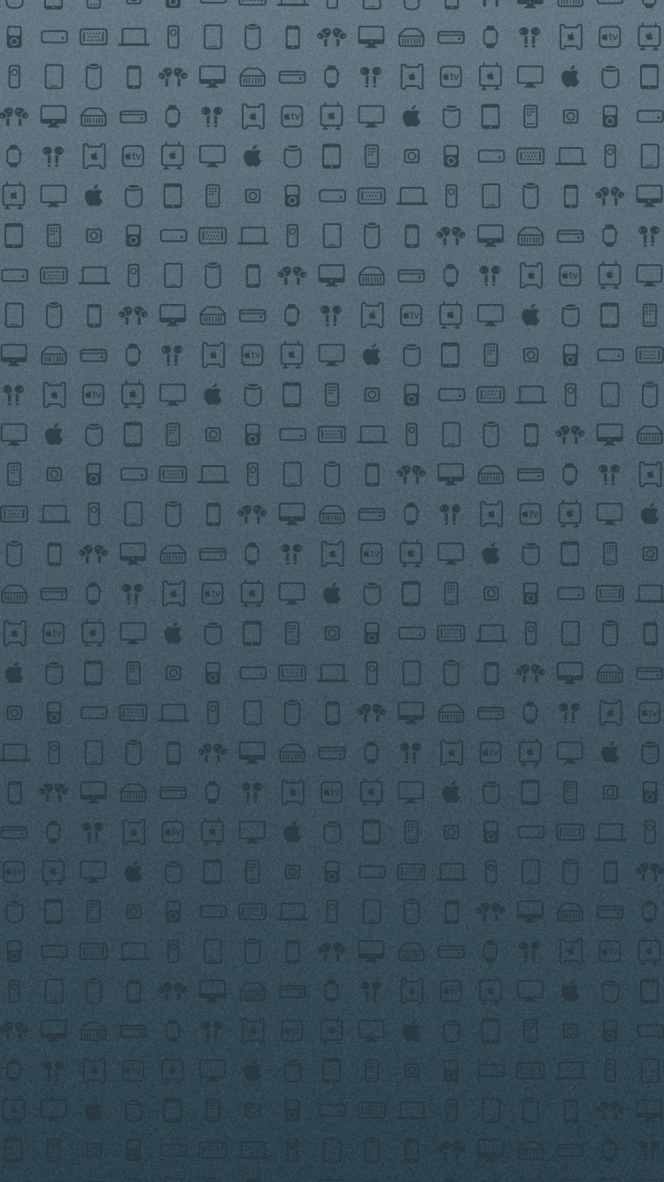 Pattern, Apples, Smartphone, Azure, Electric Blue. Wallpaper in 750x1334 Resolution