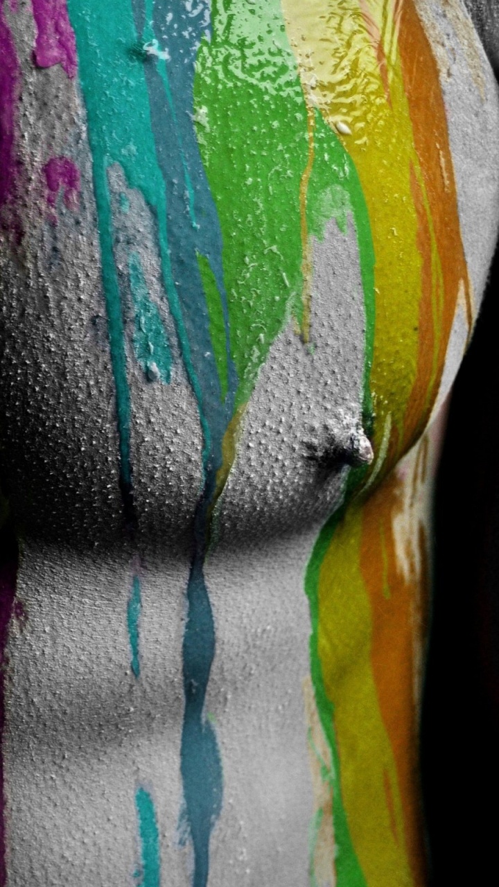 Graues Gelbes Und Rosa Textil. Wallpaper in 720x1280 Resolution