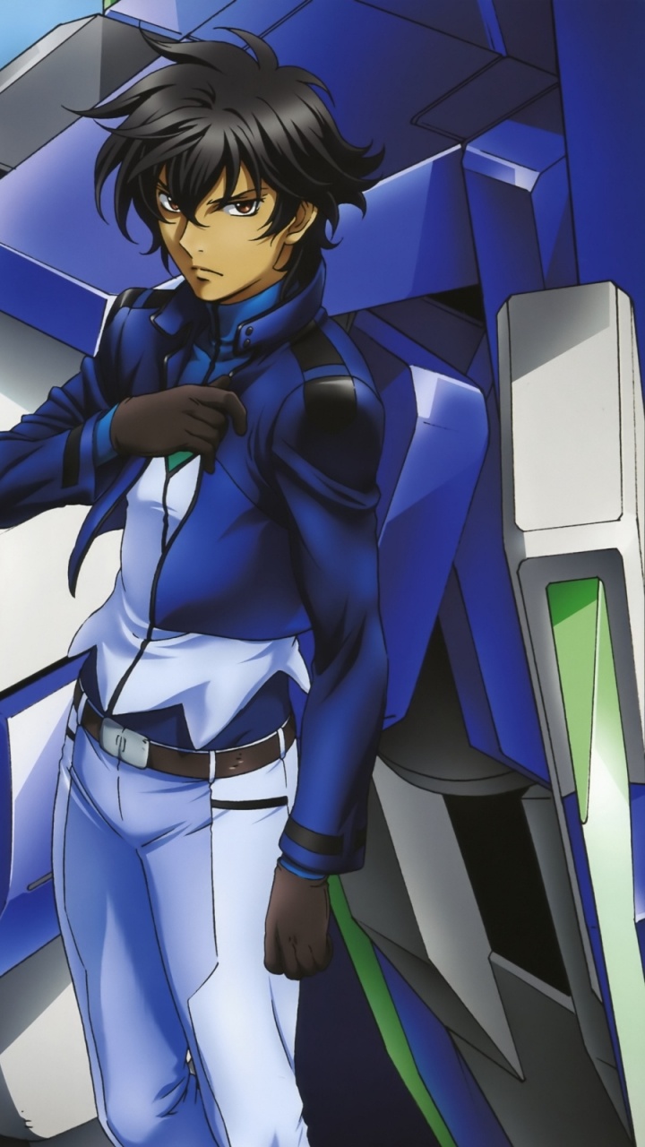 Blaue Und Gelbe Roboterillustration. Wallpaper in 720x1280 Resolution