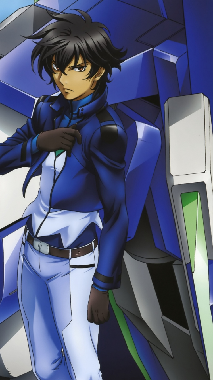 Illustration de Robot Bleu et Jaune. Wallpaper in 750x1334 Resolution