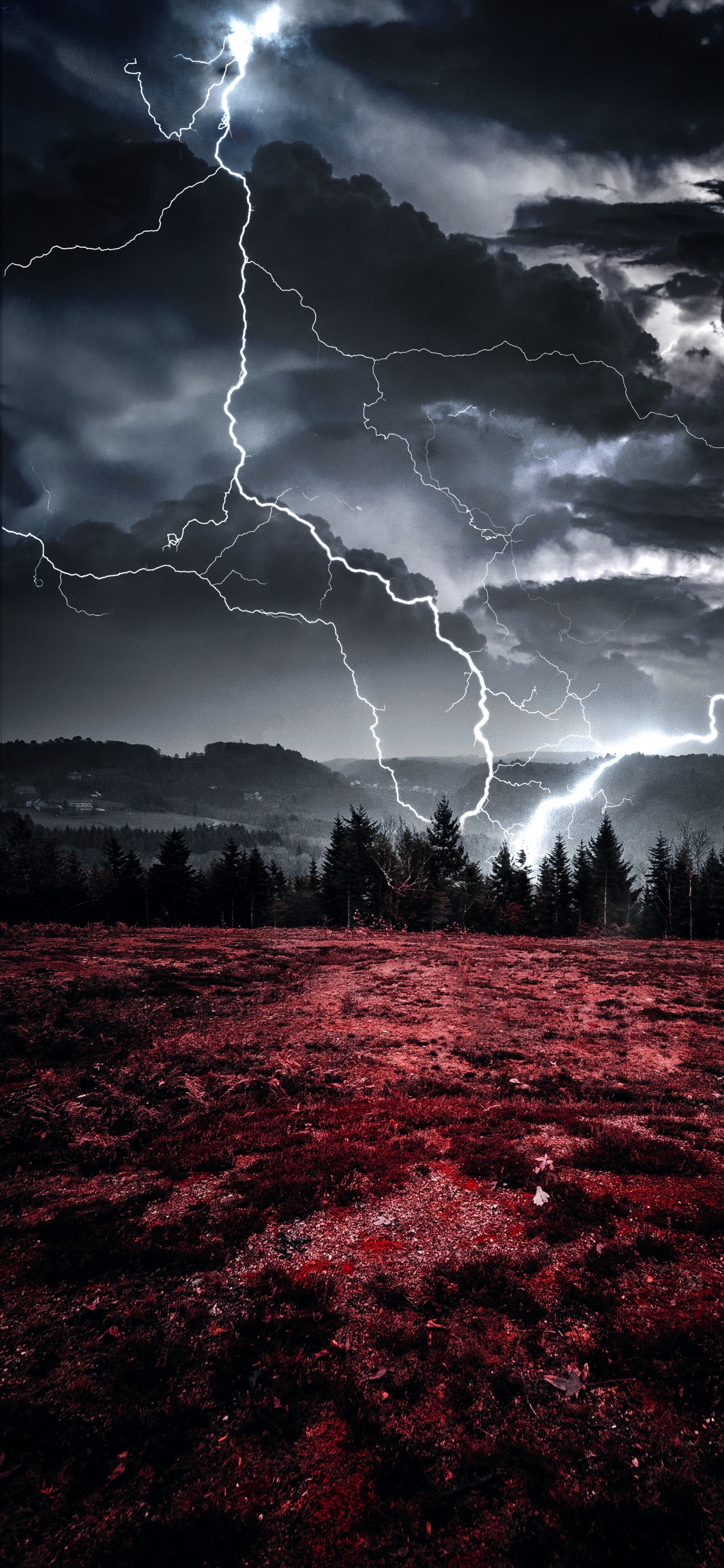 Ambiente, Trueno, Agua, Tormenta, Luz. Wallpaper in 1125x2436 Resolution