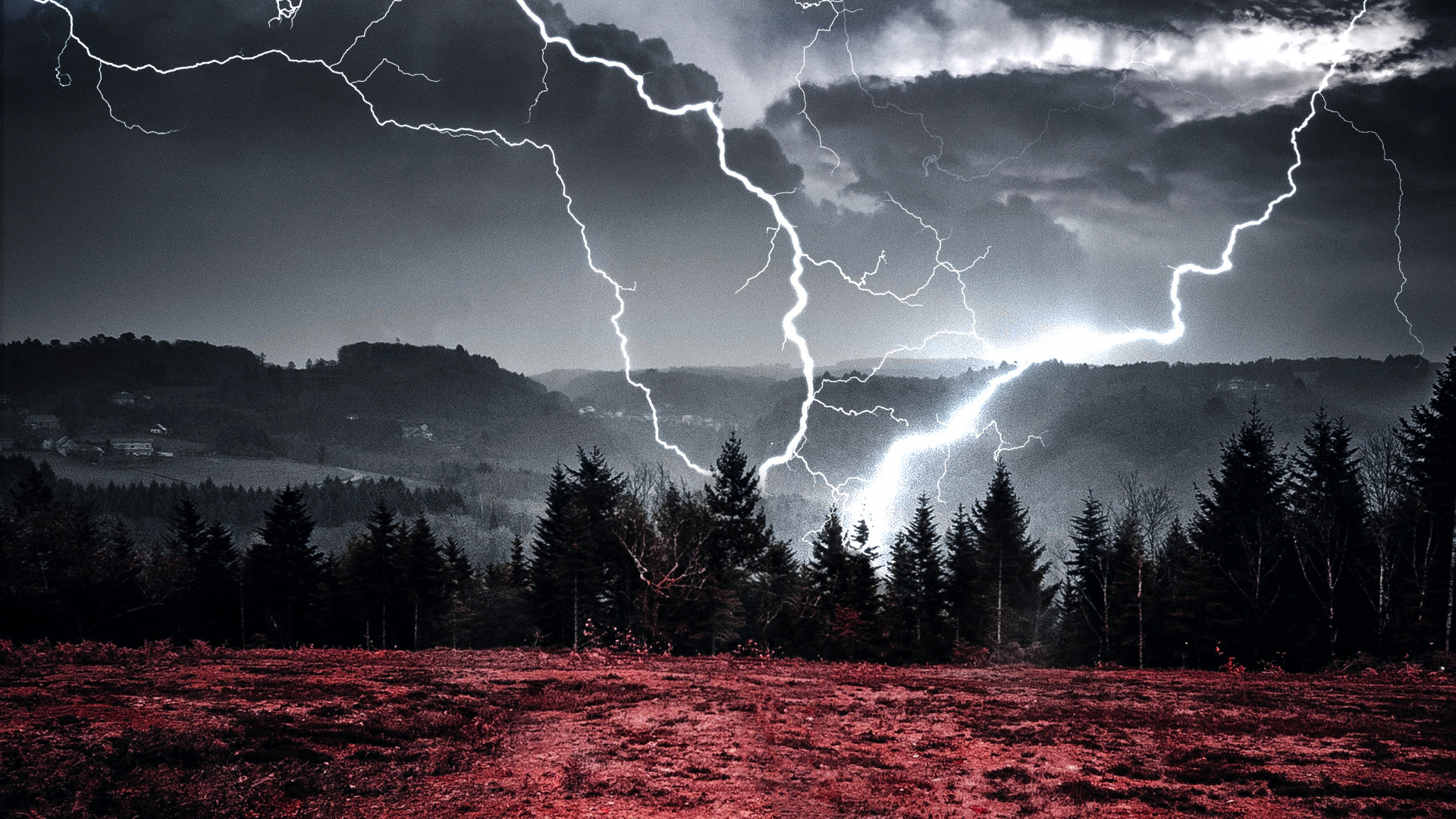 Ambiente, Trueno, Agua, Tormenta, Luz. Wallpaper in 1920x1080 Resolution