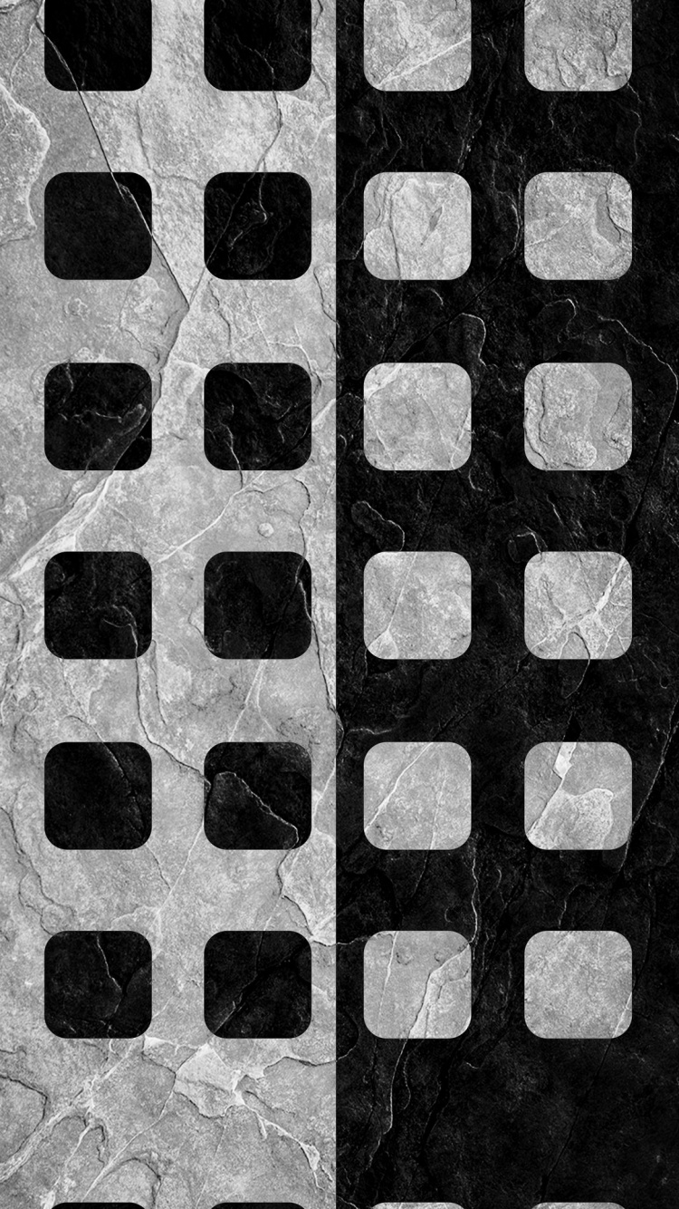 Schwarz Und Weiß, Rechteck, Symmetrie, Werkstoffeigenschaften, Muster. Wallpaper in 750x1334 Resolution