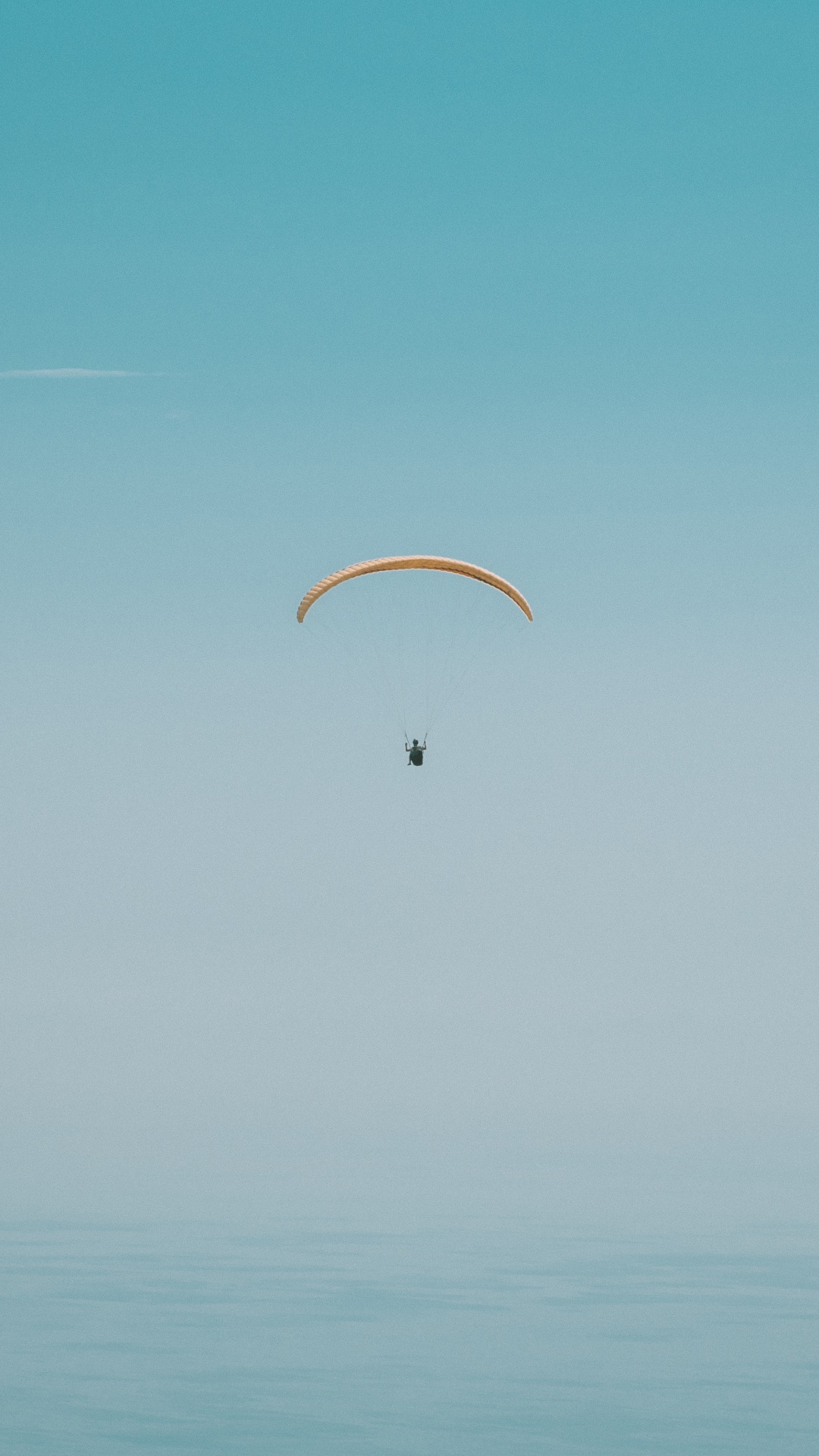 Person in Parachute Under Blue Sky During Daytime. Wallpaper in 1080x1920 Resolution