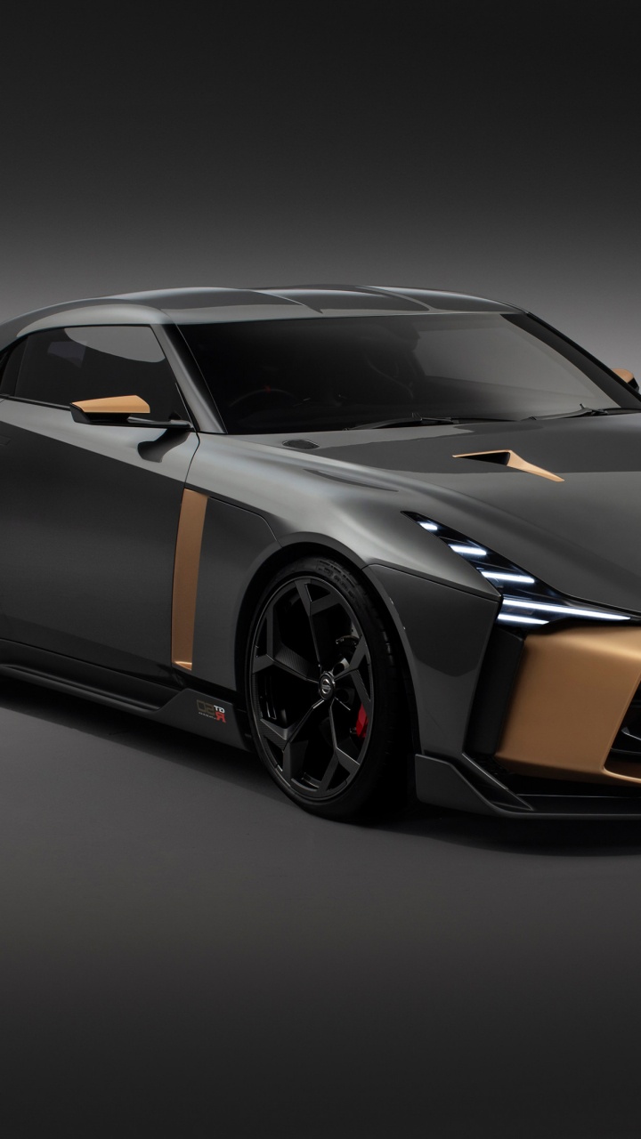 Lamborghini Aventador Noir et Orange. Wallpaper in 720x1280 Resolution