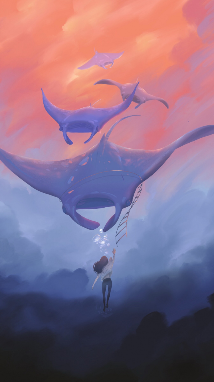 Illustration de Crâne D'animal Blanc et Noir. Wallpaper in 750x1334 Resolution