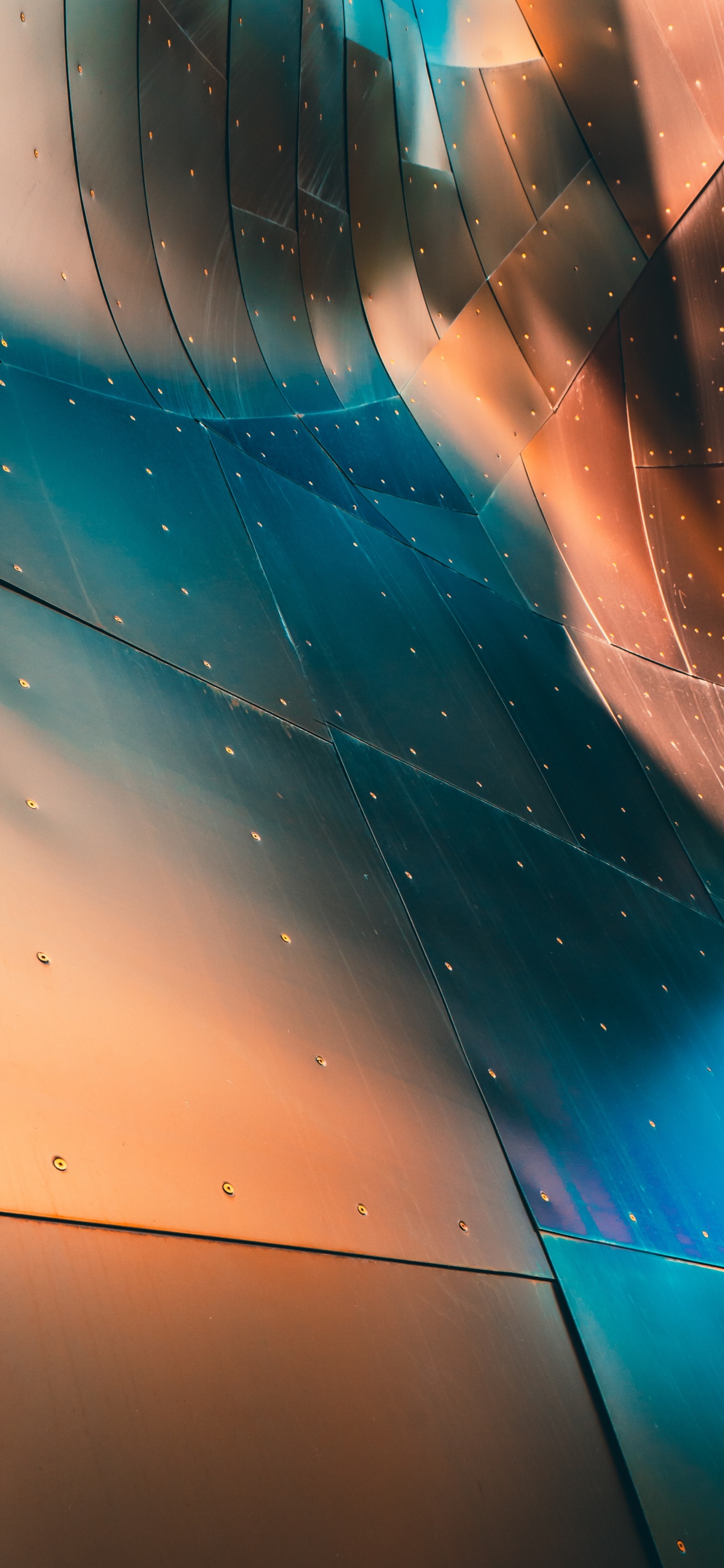 Surface en Verre Bleu et Blanc. Wallpaper in 1242x2688 Resolution