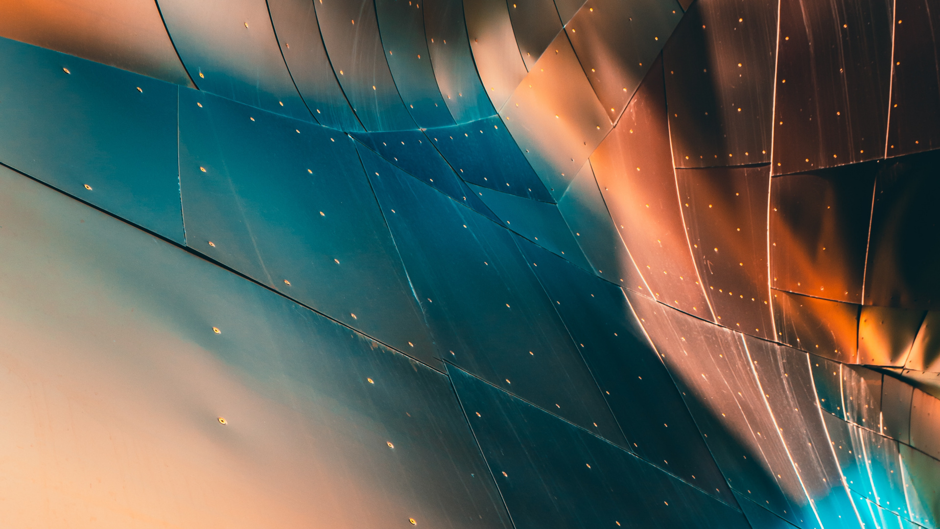 Surface en Verre Bleu et Blanc. Wallpaper in 1920x1080 Resolution