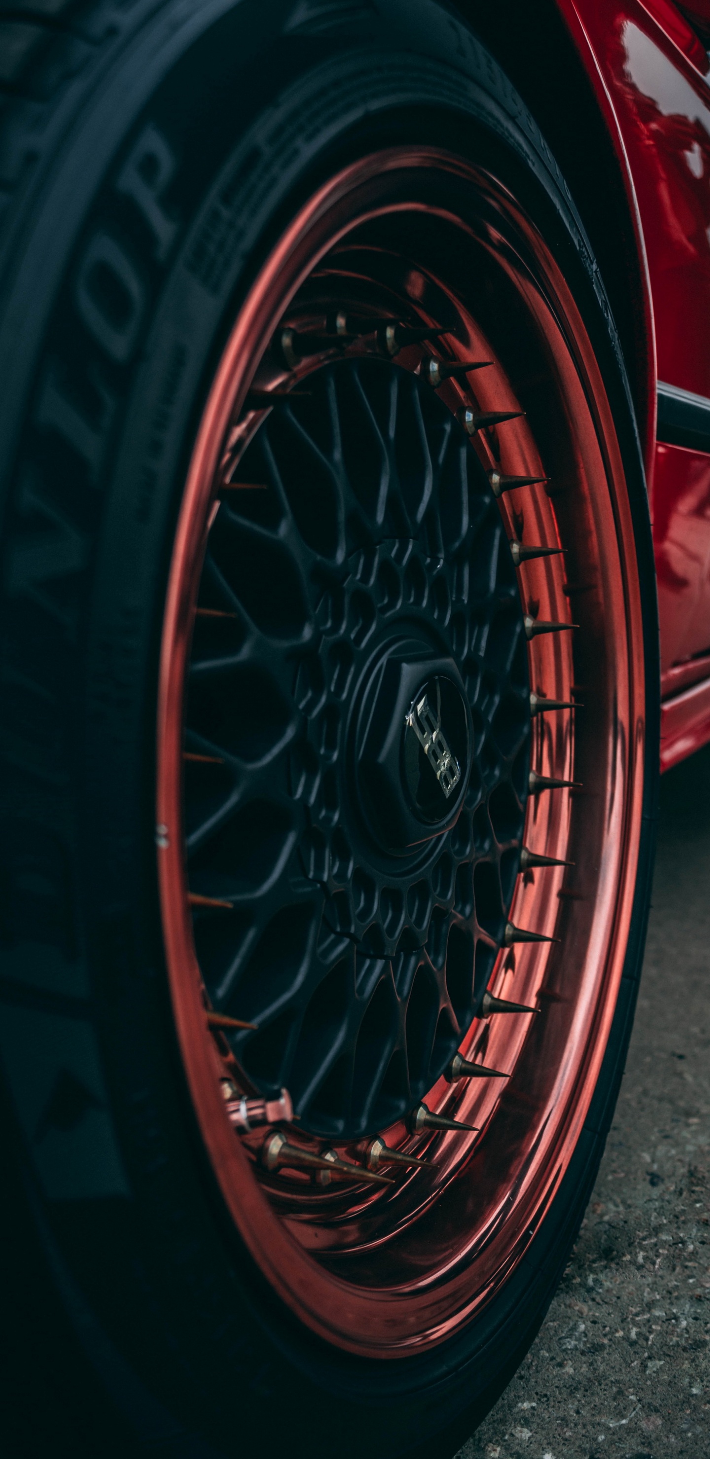 Spoke, Cars, Tire, Rim, Wheel. Wallpaper in 1440x2960 Resolution