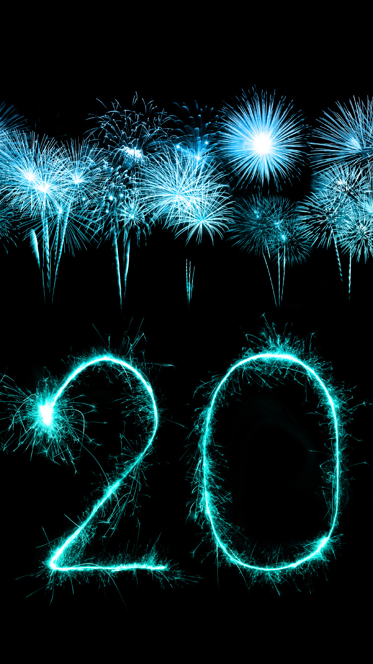 New Year, Fireworks, Sparkler, New Years Day, Illustration. Wallpaper in 750x1334 Resolution