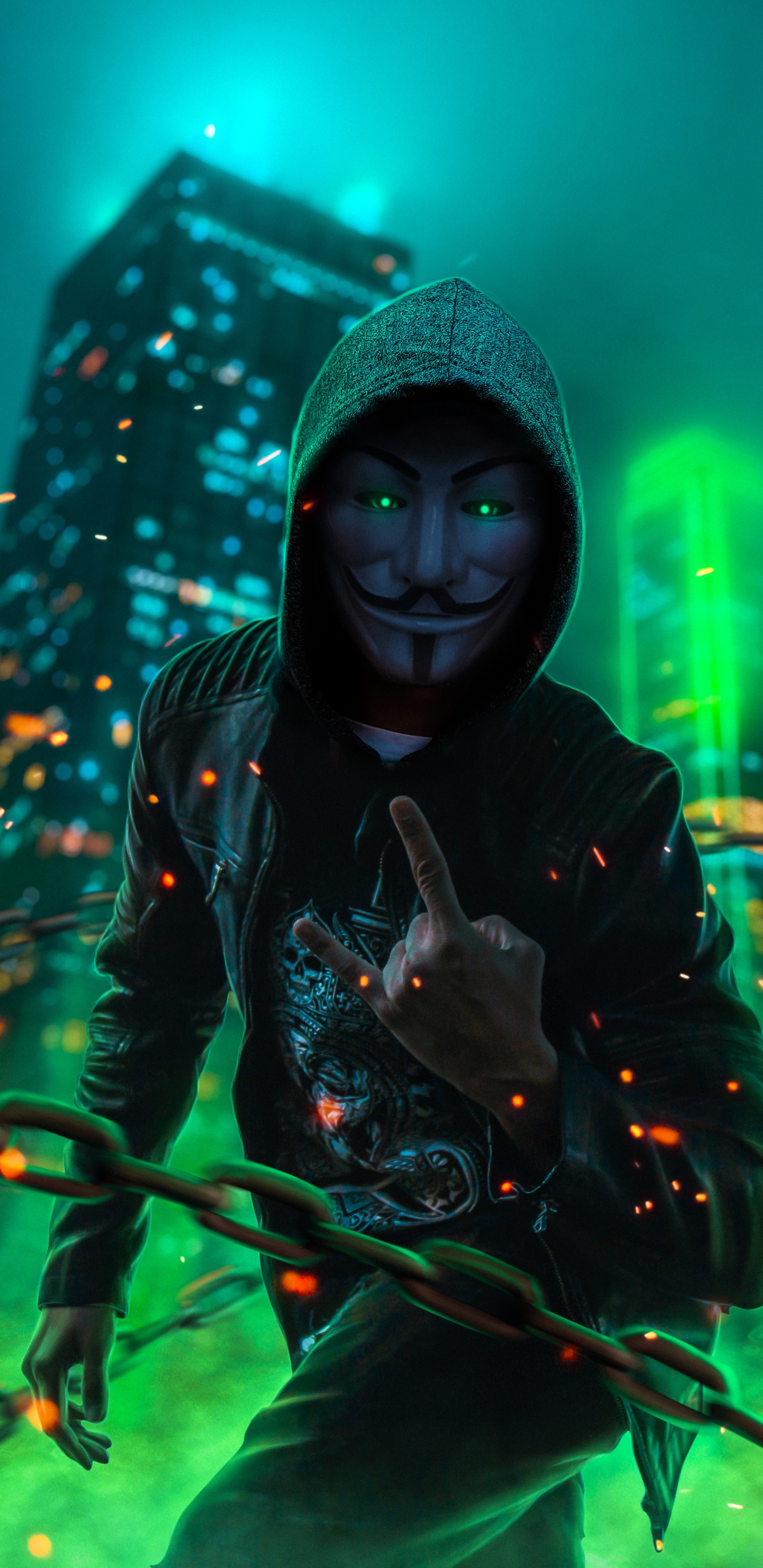 Mask Man, Guy Fawkes Mask, Mask, Guy Fawkes, Halloween Costume. Wallpaper in 1440x2960 Resolution