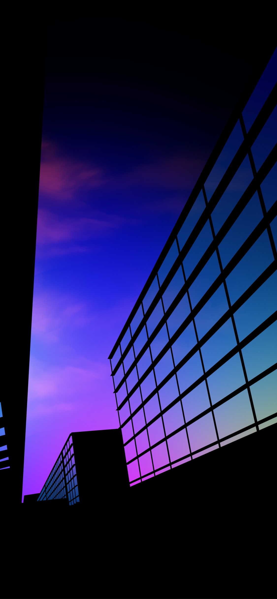 Farbigkeit, Purpur, Rechteck, Cloud, Veilchen. Wallpaper in 1125x2436 Resolution