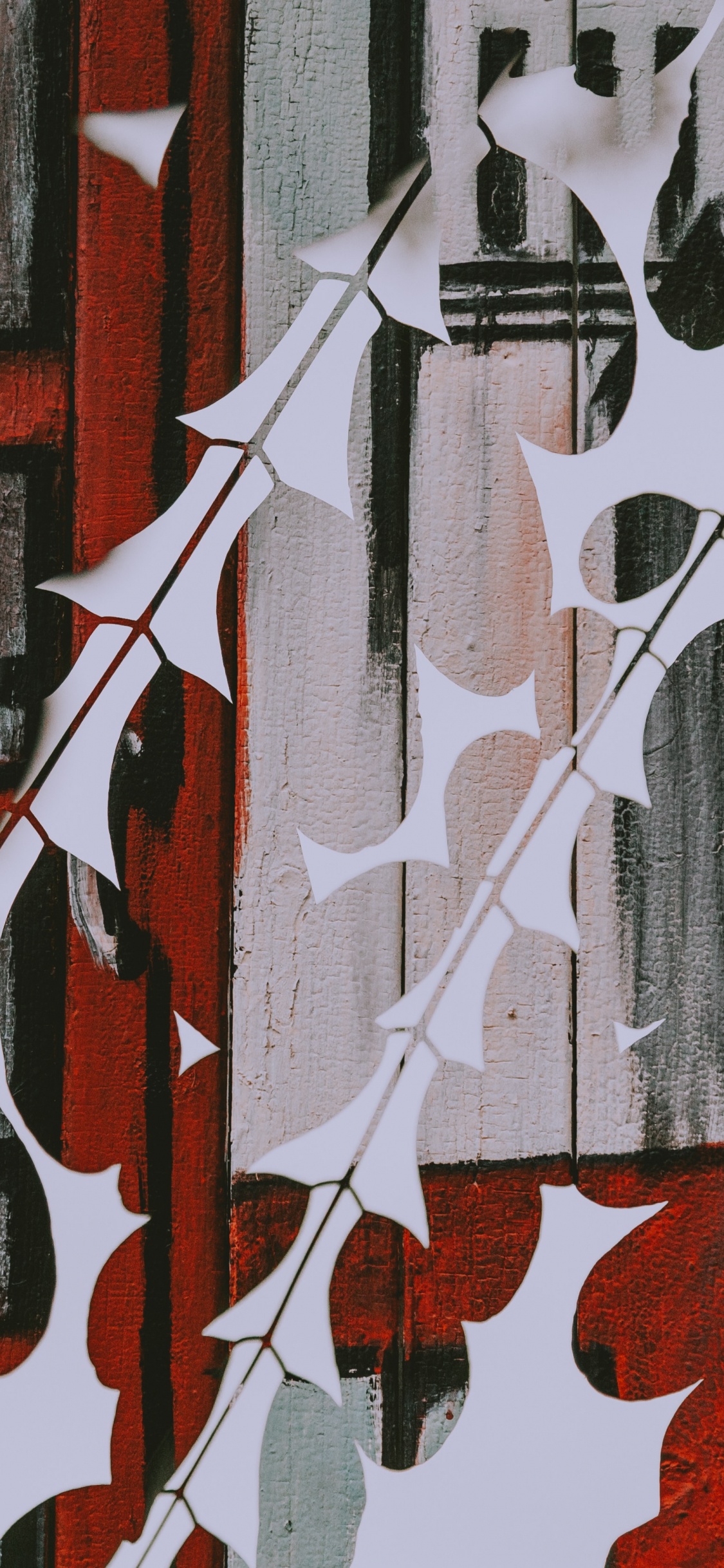 Red and White Floral Textile. Wallpaper in 1125x2436 Resolution