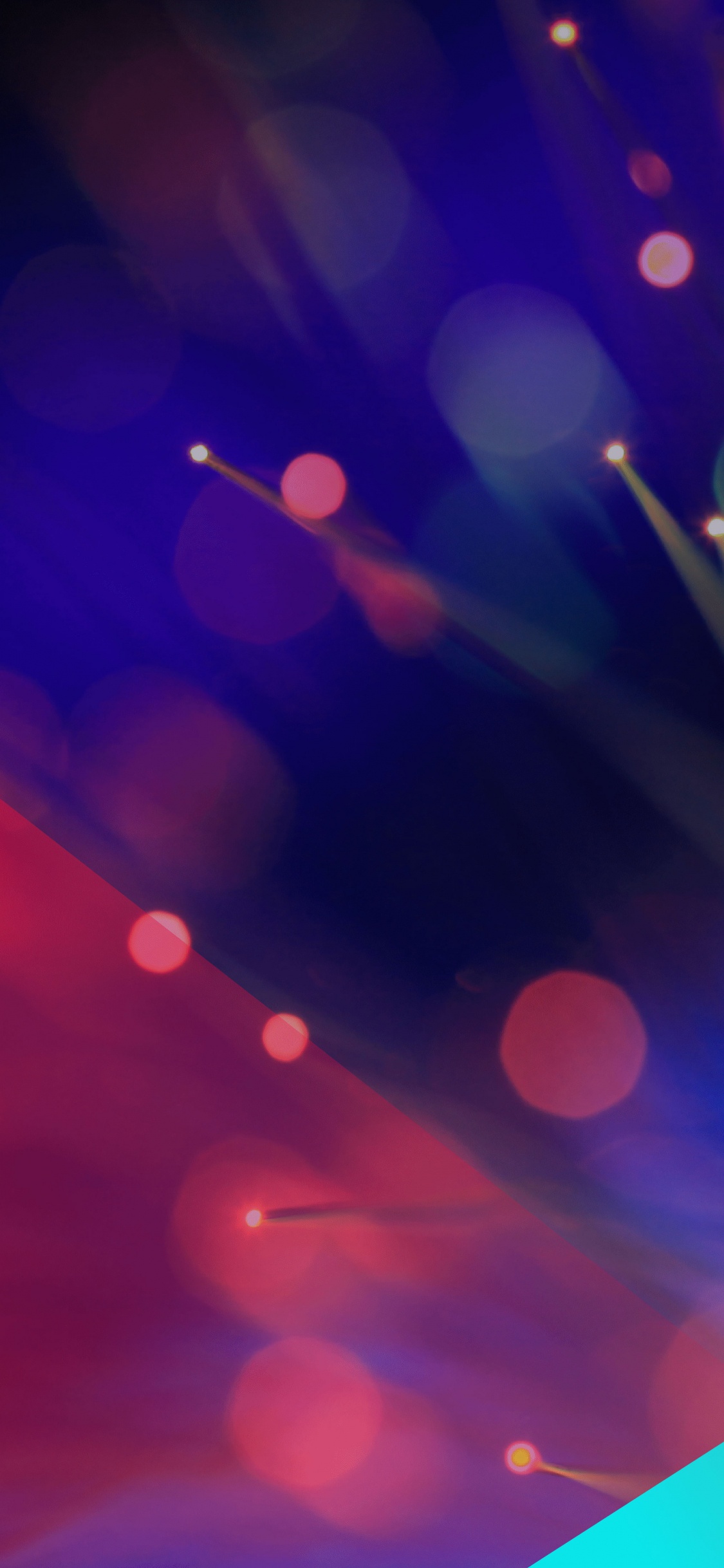 Rote Und Weiße Bokeh-Lichter. Wallpaper in 1125x2436 Resolution