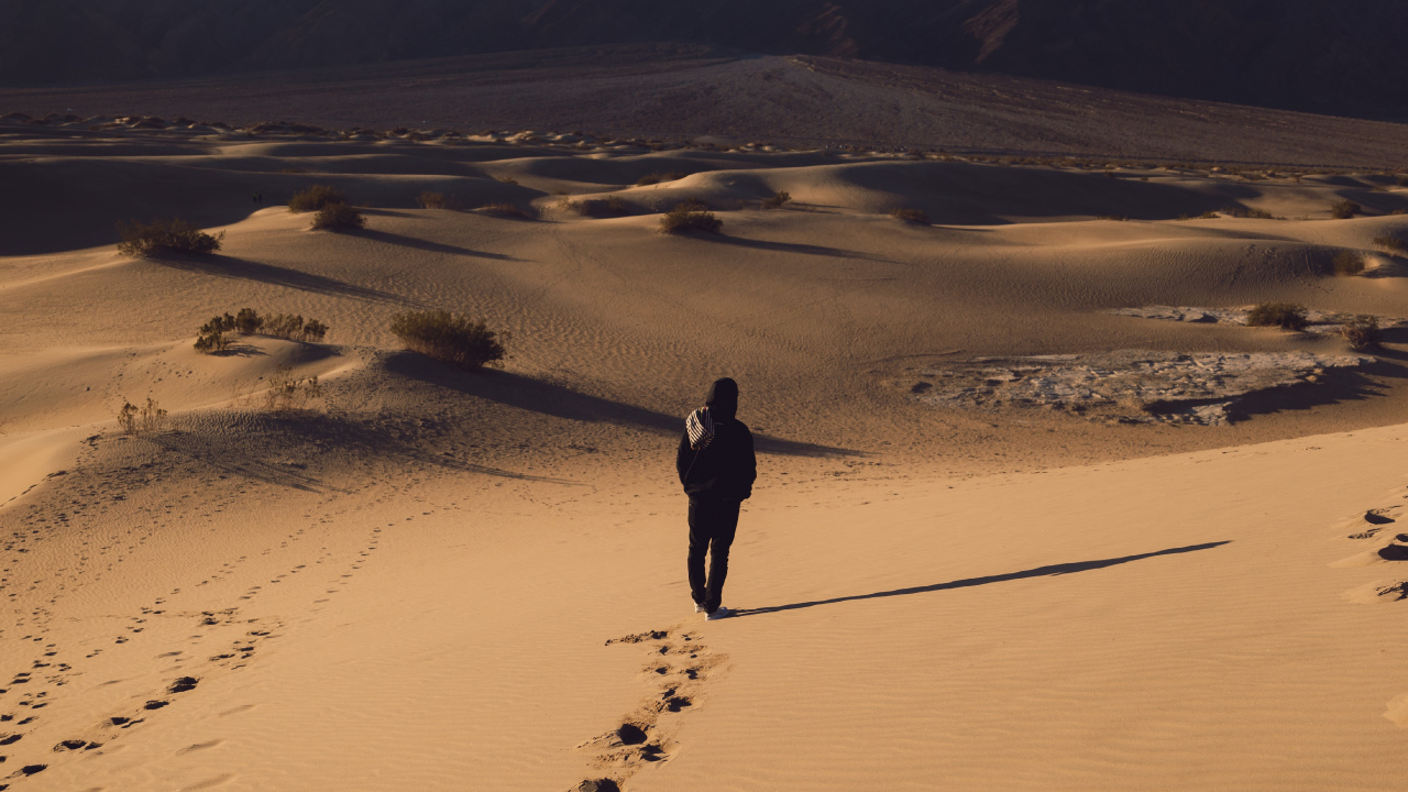 Desert, Dune, Sand, Natural Environment, Landscape. Wallpaper in 1280x720 Resolution