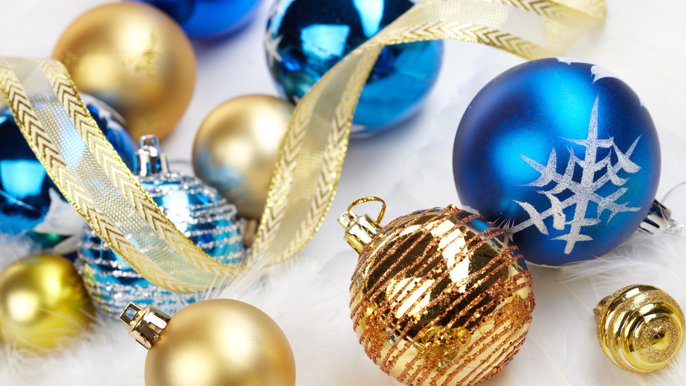 Le Jour De Noël, Ornement de Noël, Arbre de Noël, Décoration de Noël, Décor. Wallpaper in 1366x768 Resolution