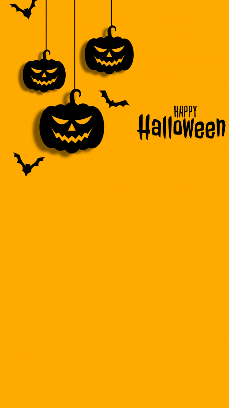 Joyeux Halloween Gratuit, Carte de Voeux, Halloween Carte, Graphique, L'expression du Visage. Wallpaper in 750x1334 Resolution