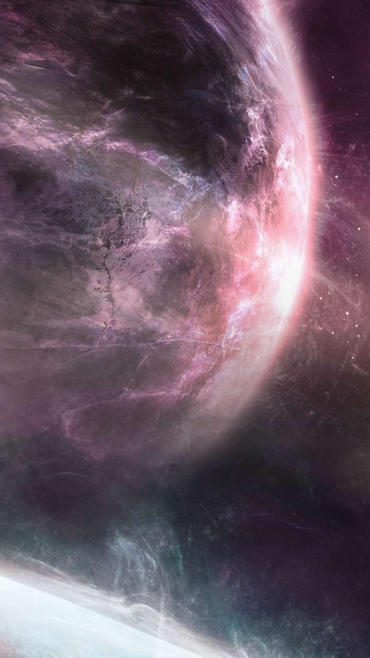 Lune Dans le Ciel Pendant la Nuit. Wallpaper in 720x1280 Resolution