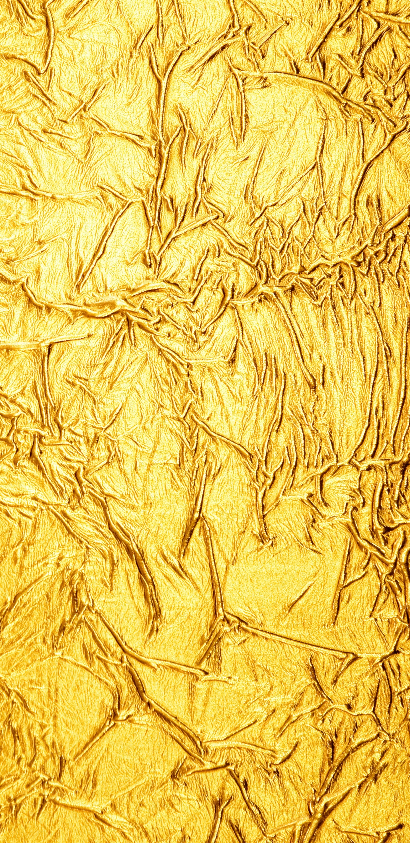 金箔, 纹理, 黄金, 黄色的, 金属 壁纸 1440x2960 允许