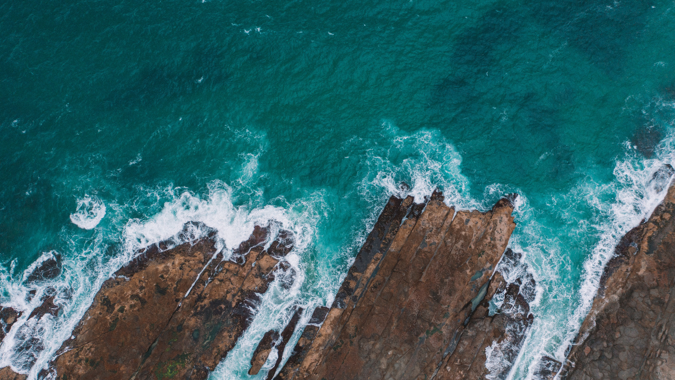 Rive, Piratage, Blue, Turquoise, Côte. Wallpaper in 1366x768 Resolution