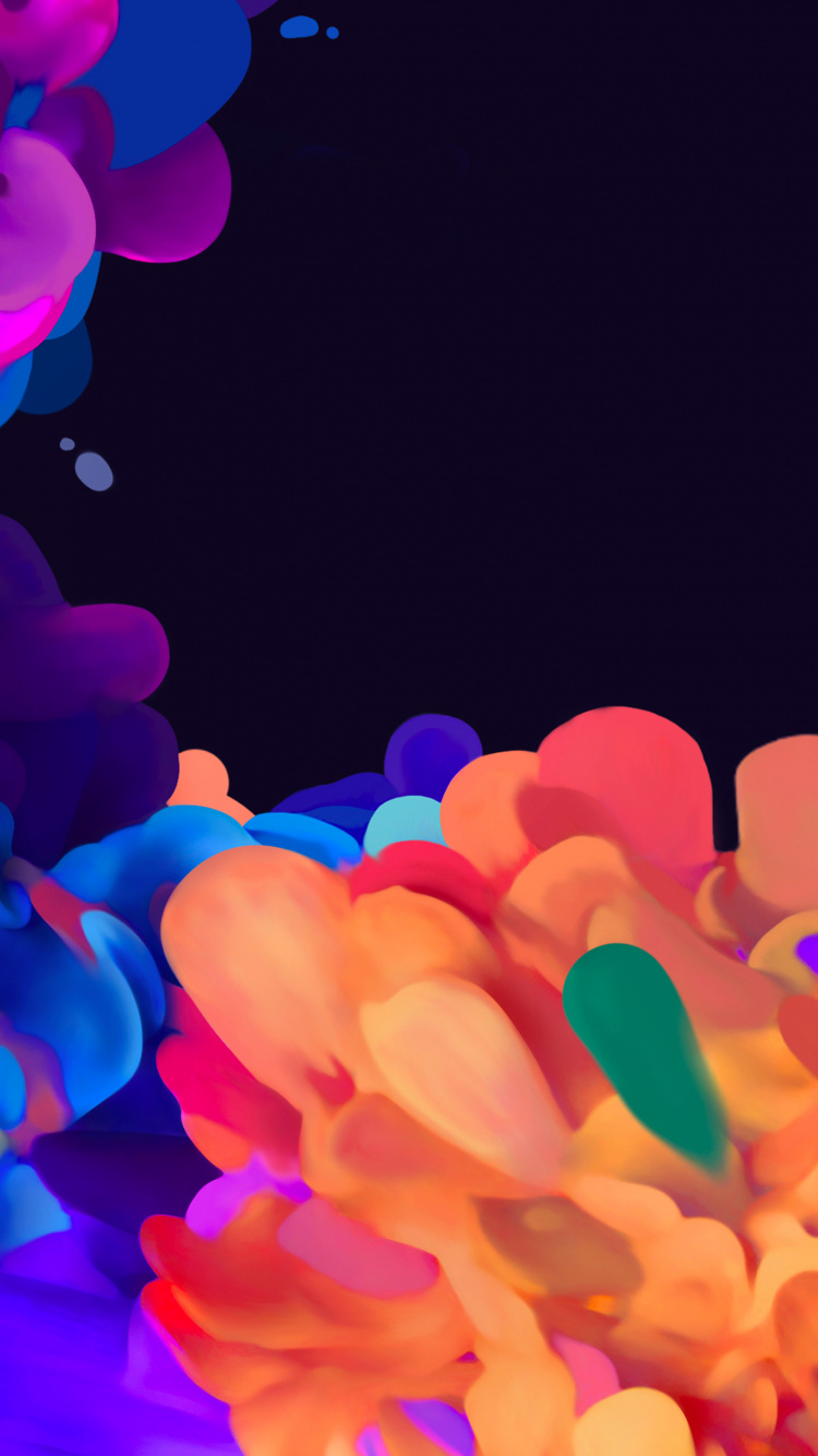 Galaxy S20 Fe, Android, Azul, Rosa, Morado. Wallpaper in 750x1334 Resolution