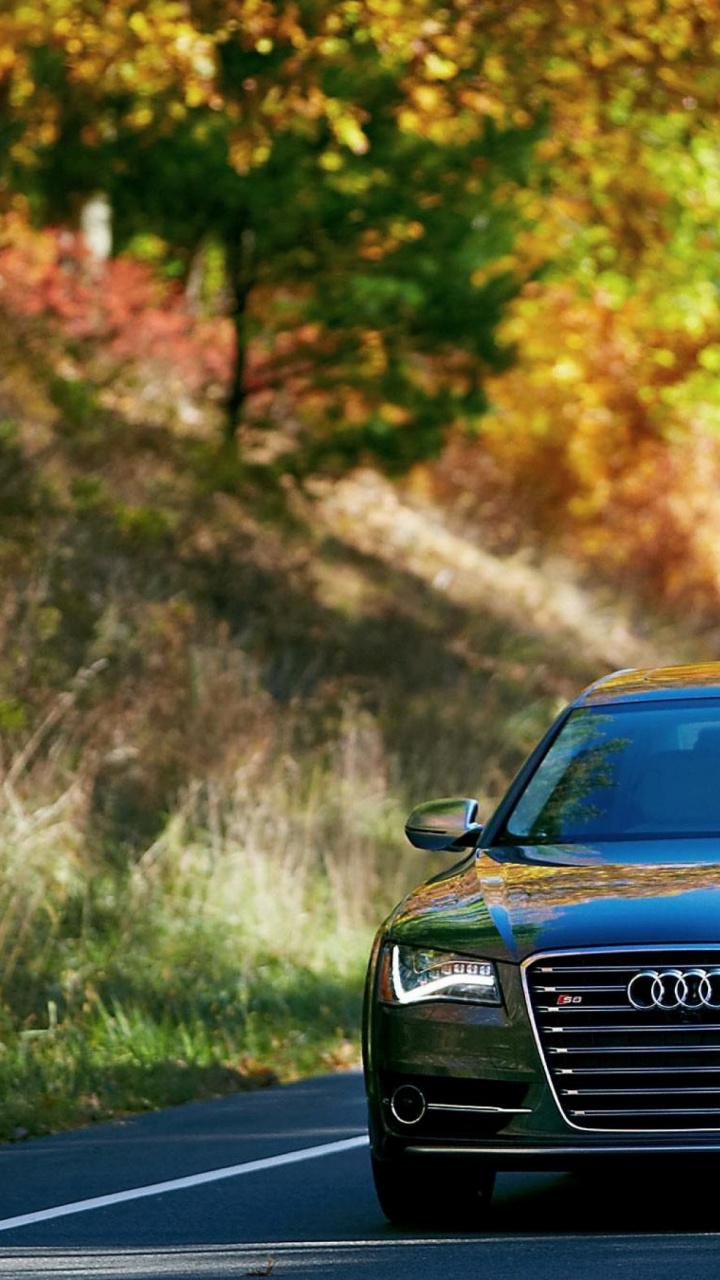 Black Audi a 4 on Road During Daytime. Wallpaper in 720x1280 Resolution