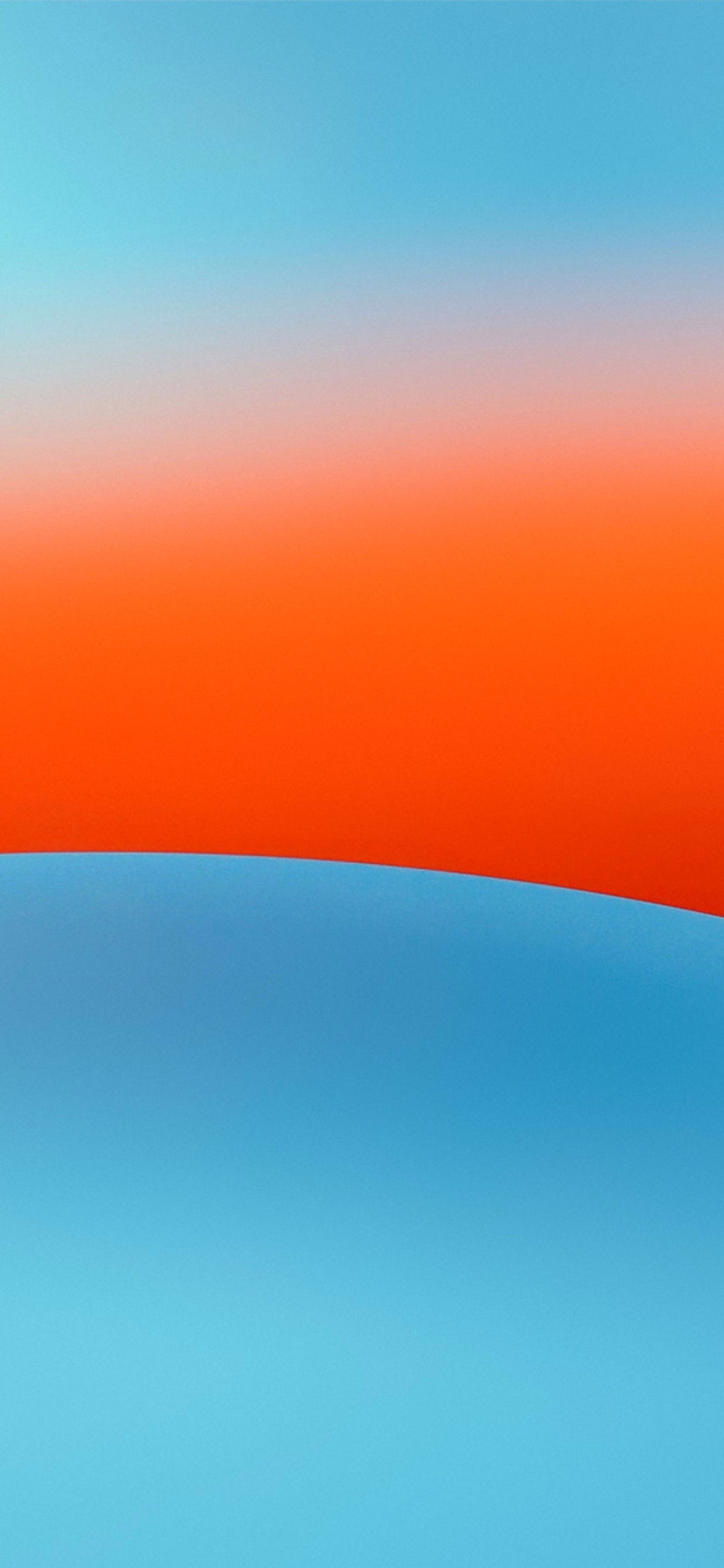 Atmosphère, Blue, Orange, de Teintes et de Nuances, Calme. Wallpaper in 1242x2688 Resolution