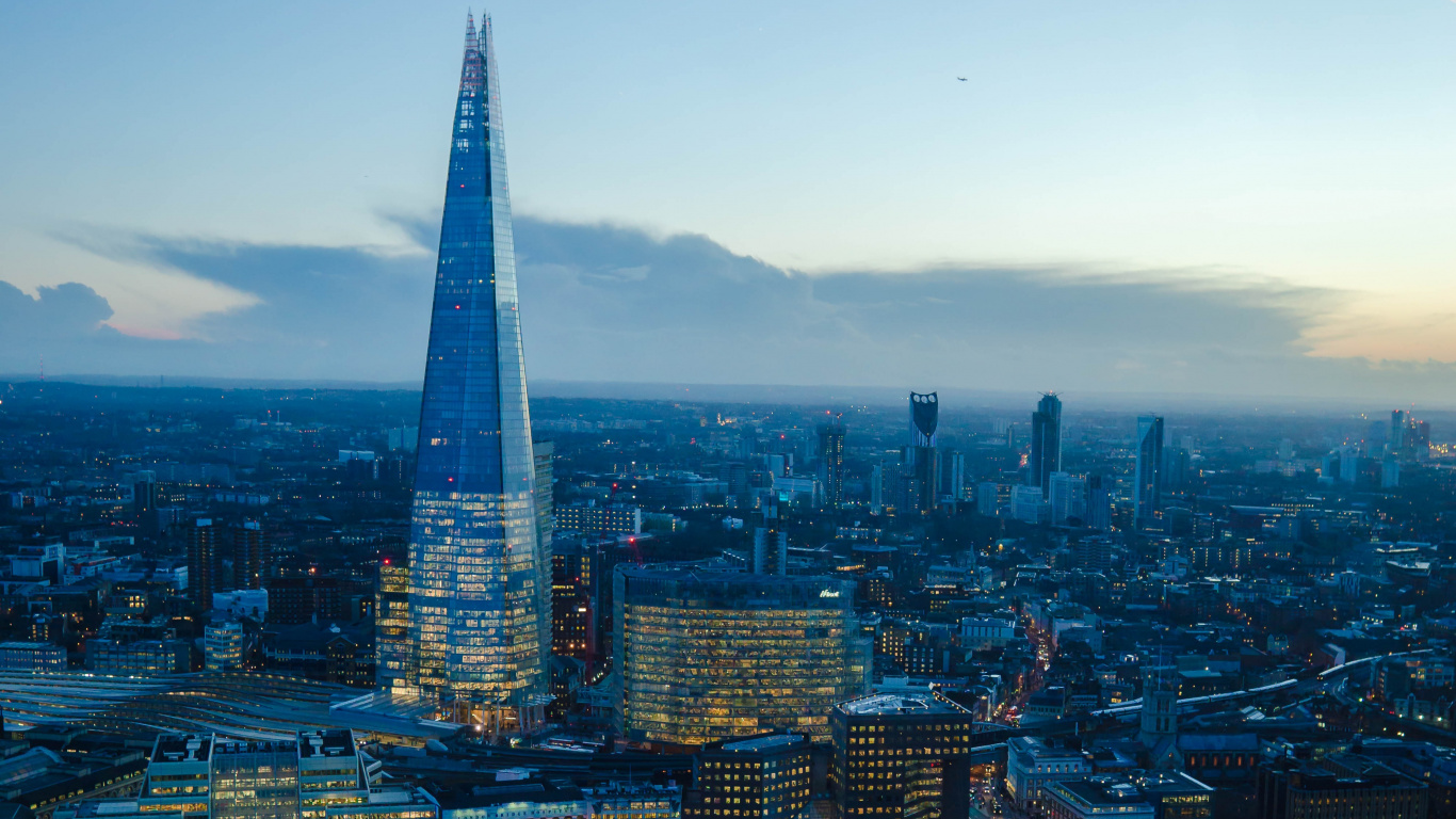 Vue Aérienne Des Bâtiments de la Ville Pendant la Journée. Wallpaper in 1366x768 Resolution