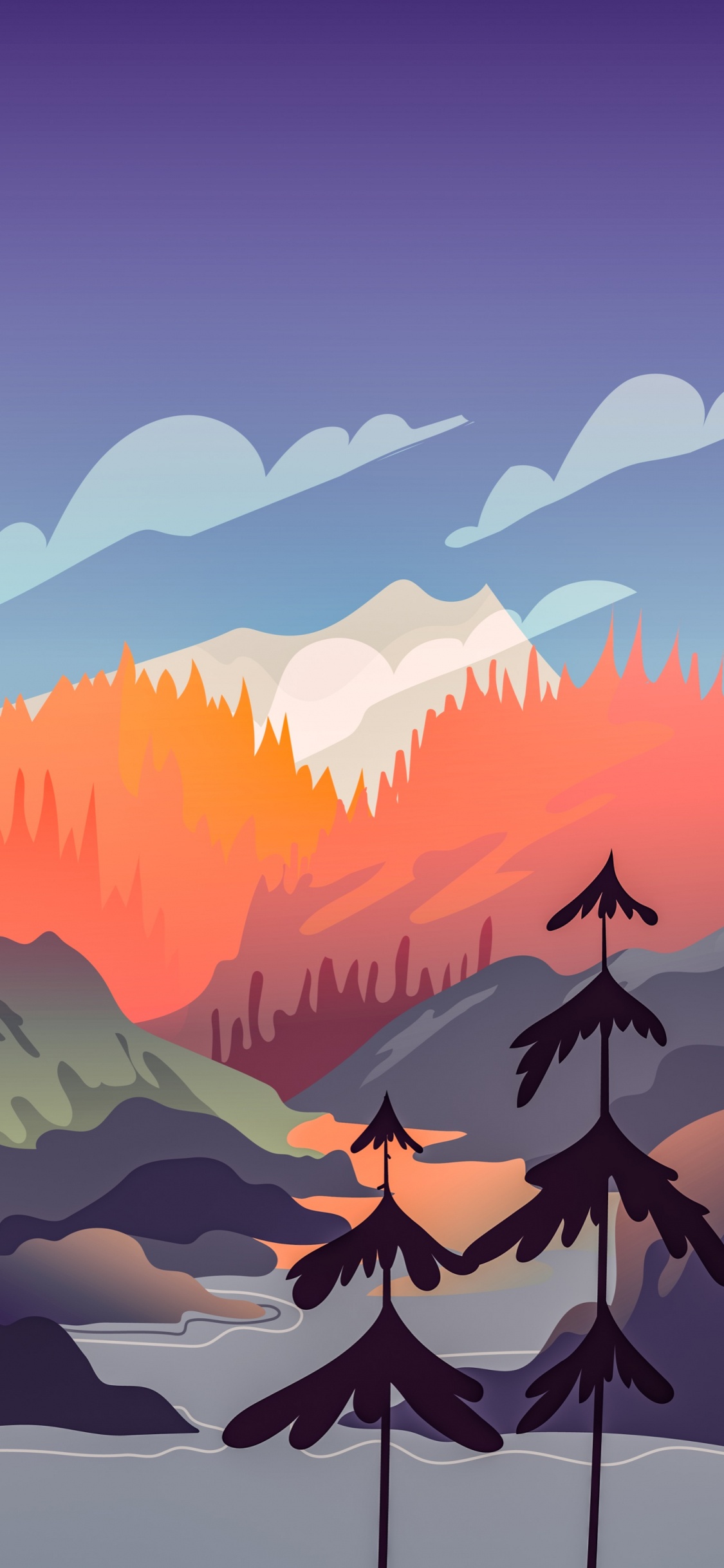 Mountain, Atmosphere, Cloud, Daytime, Ecoregion. Wallpaper in 1125x2436 Resolution