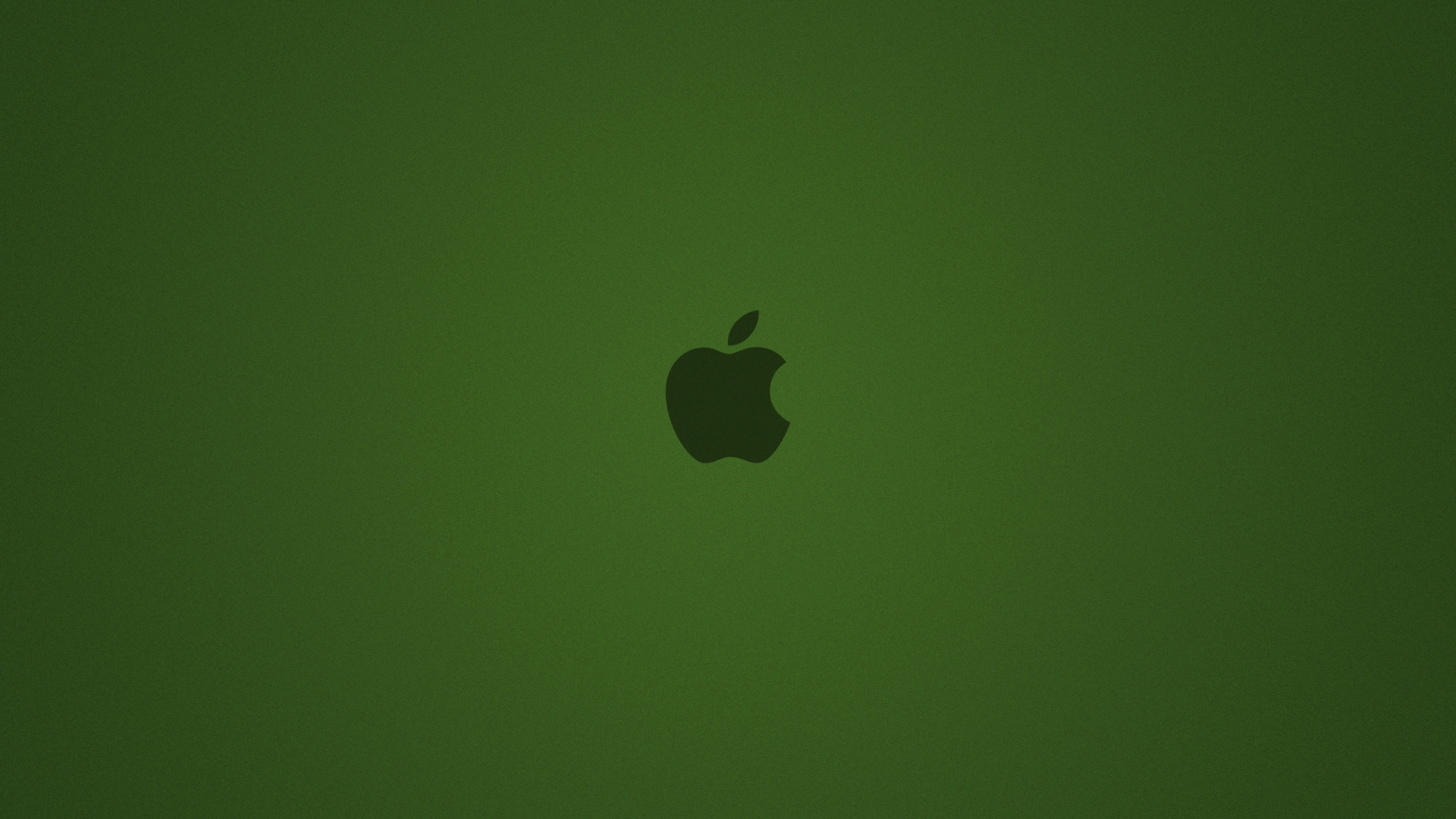 Apple Logo on Green Surface. Wallpaper in 1920x1080 Resolution