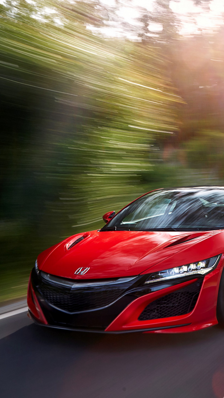 Coche Deportivo Ferrari Rojo en la Carretera Durante el Día. Wallpaper in 750x1334 Resolution