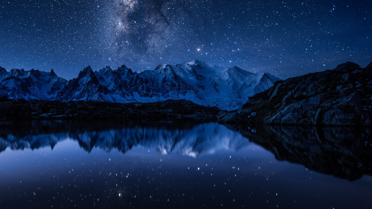 Snow Covered Mountain During Daytime. Wallpaper in 1280x720 Resolution