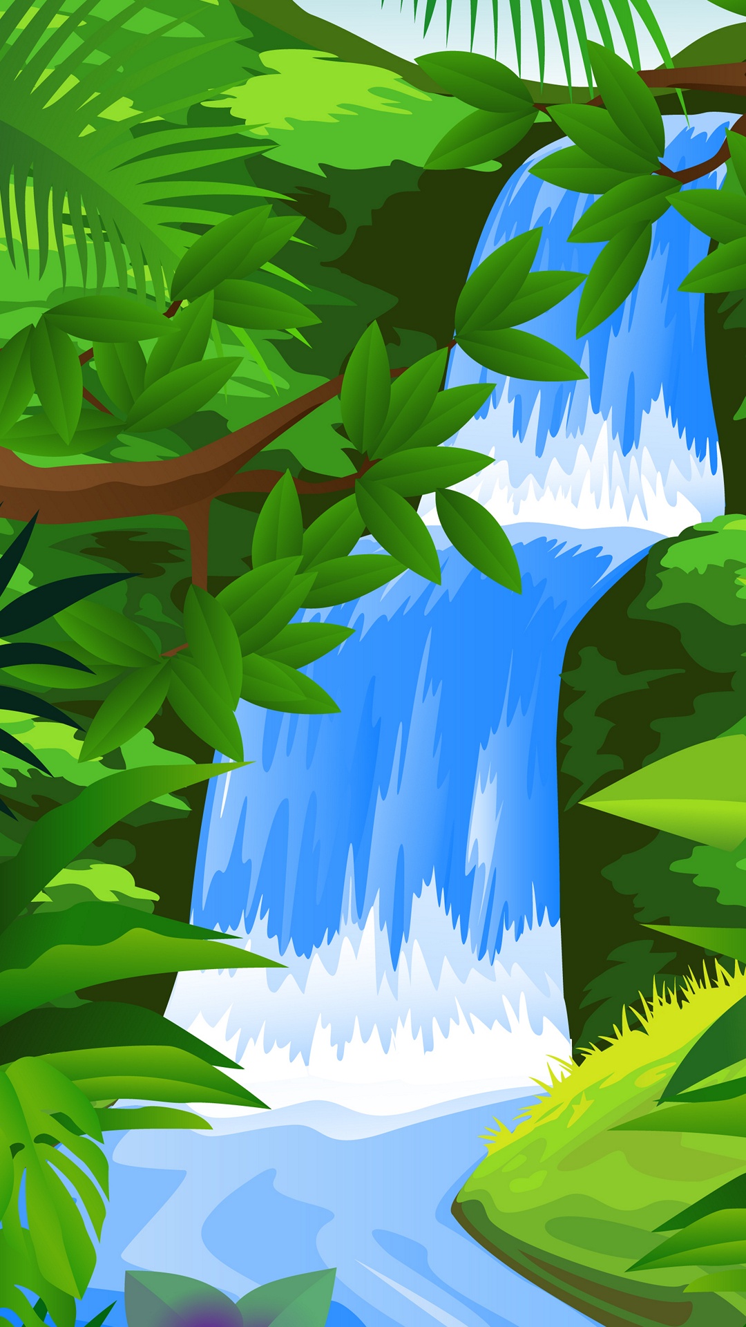 Beau Dessin de Perroquet, Toucan Toco, Turquoise Parrot, Ara, Illustration. Wallpaper in 1080x1920 Resolution