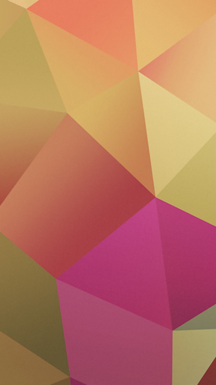 Yellow Pink and Orange Abstract Painting. Wallpaper in 720x1280 Resolution