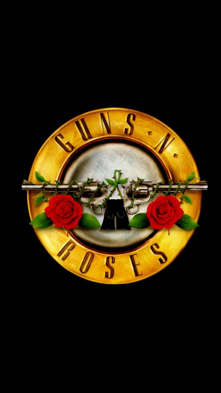 Guns N Roses, Hard Rock, Pas Dans Cette Vie en Tournée, Horloge. Wallpaper in 750x1334 Resolution