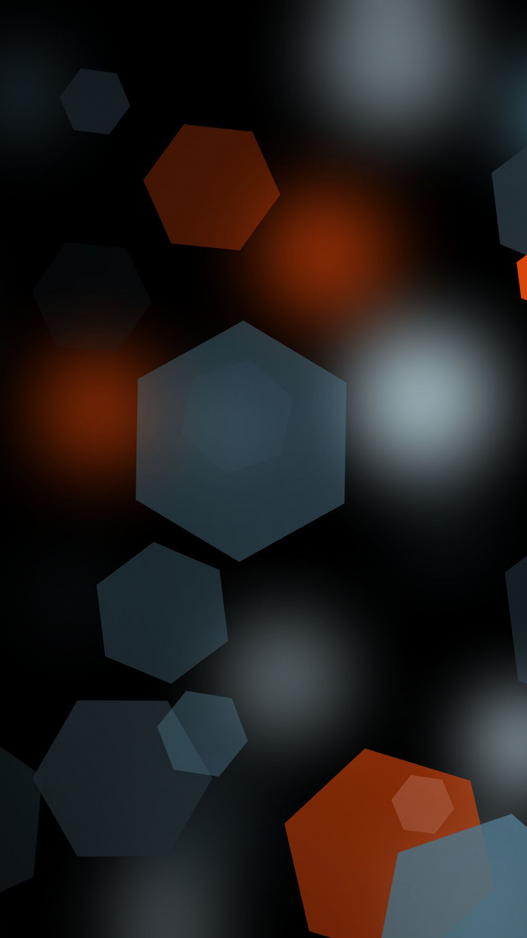 Orange and White Square Illustration. Wallpaper in 750x1334 Resolution